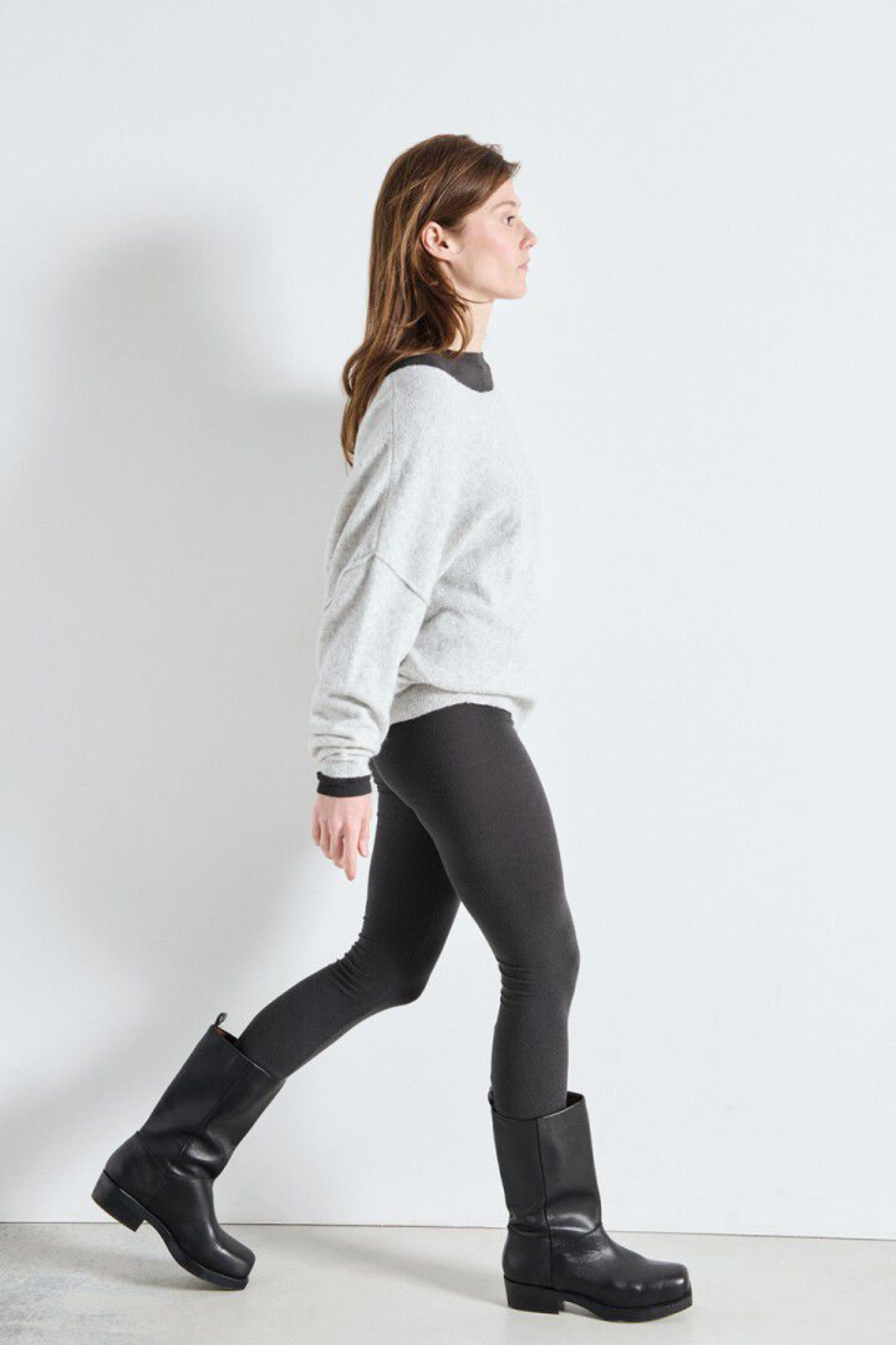 DAMSVILLE SWEATER - HEATHER GREY
