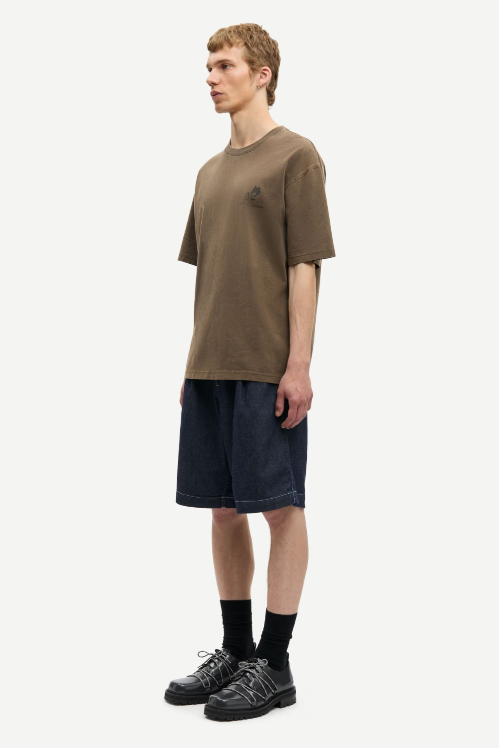 SACOHEN T-SHIRT - BROWN STAMP