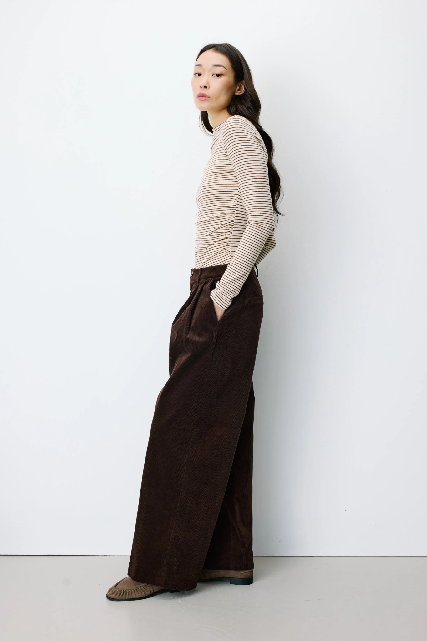 ABRIEL PANTS - CHOCOLAT