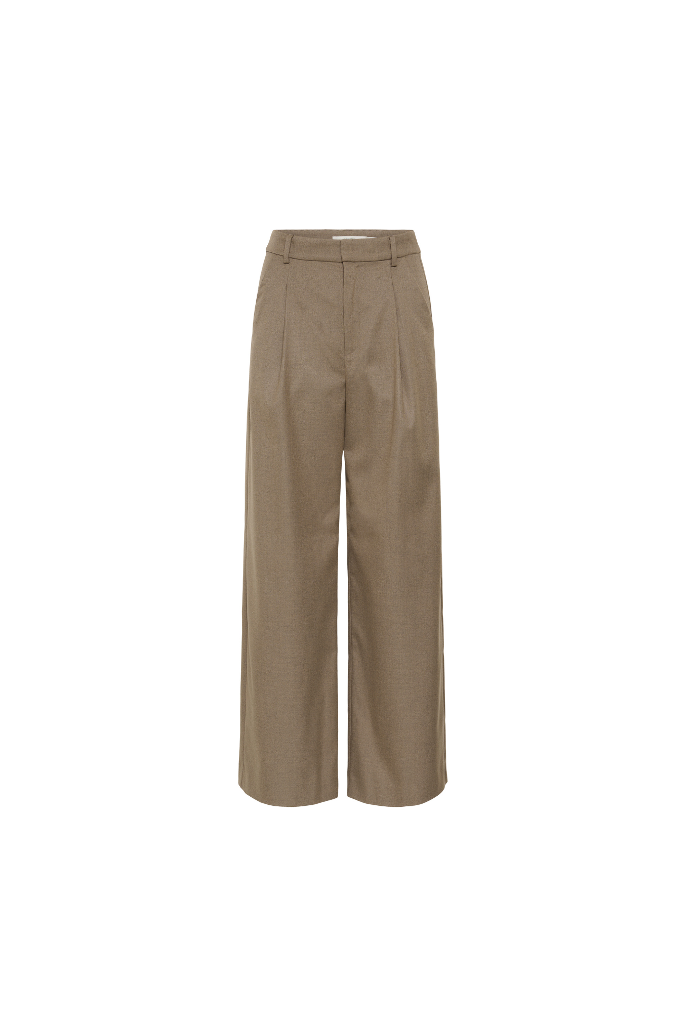 PAULA MW WIDE PANTS - BEIGE