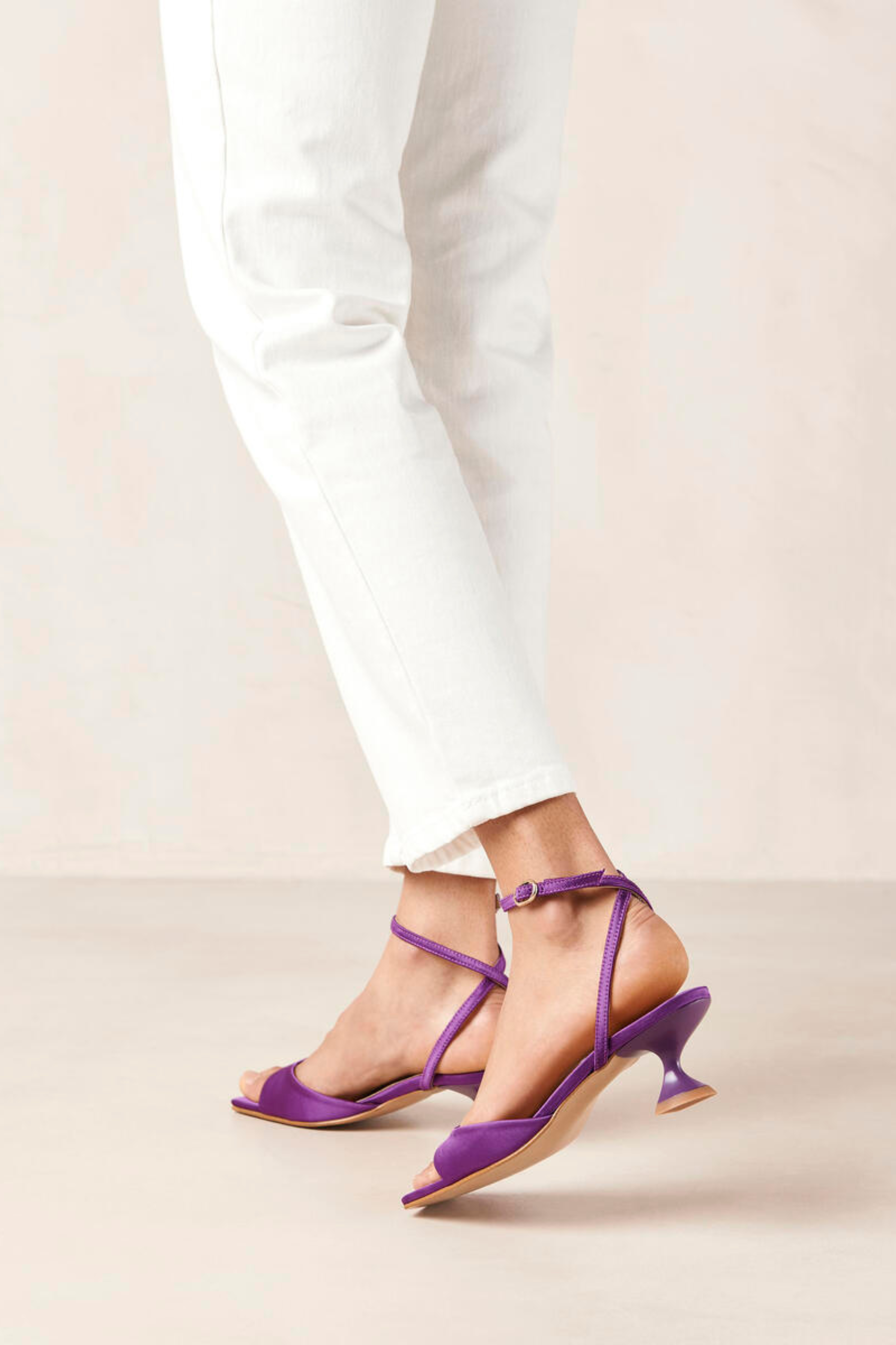 SKYE SILKY SANDALS - PURPLE