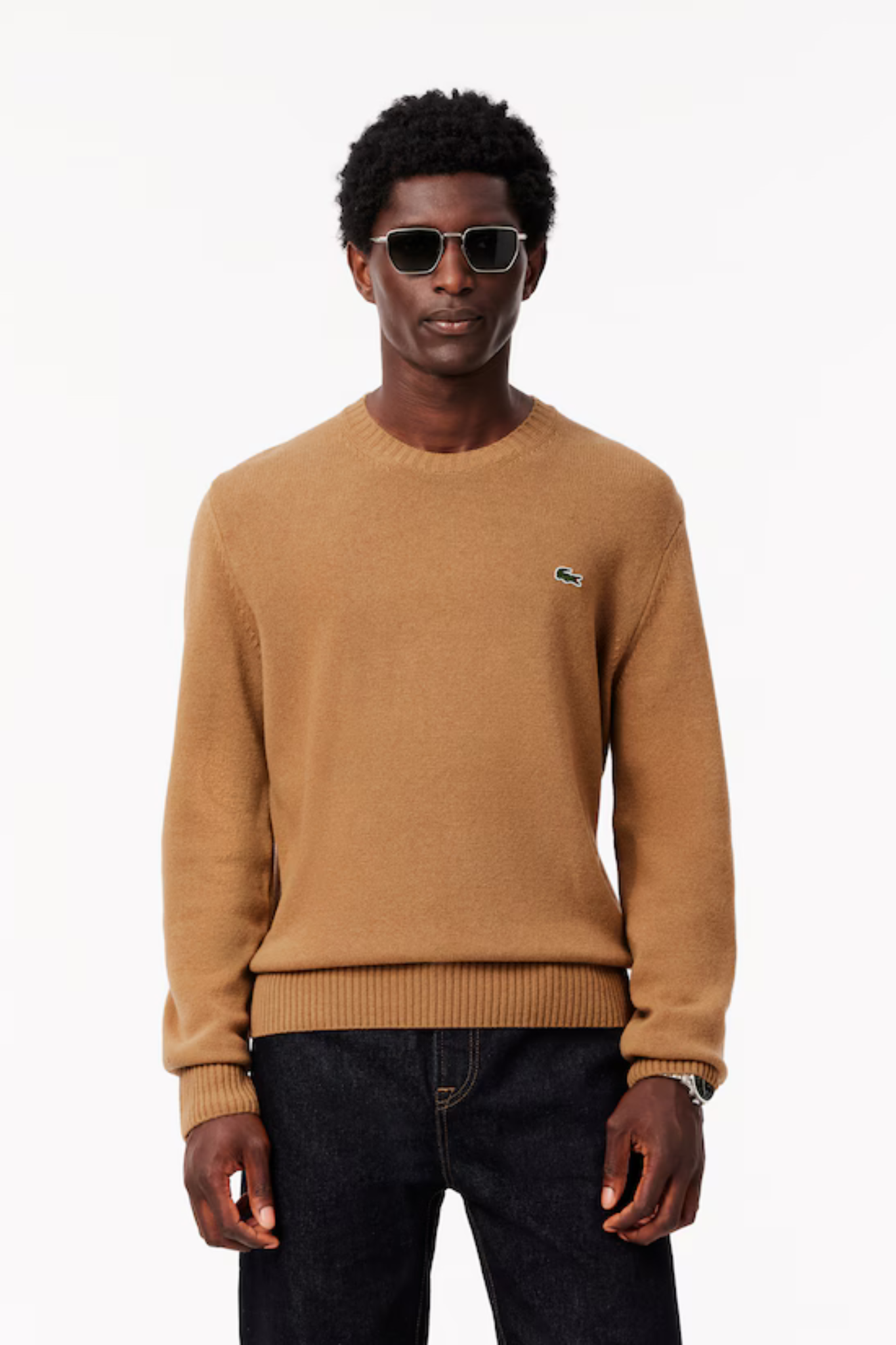 1HA1 MEN'S SWEATER - BROWN SIX