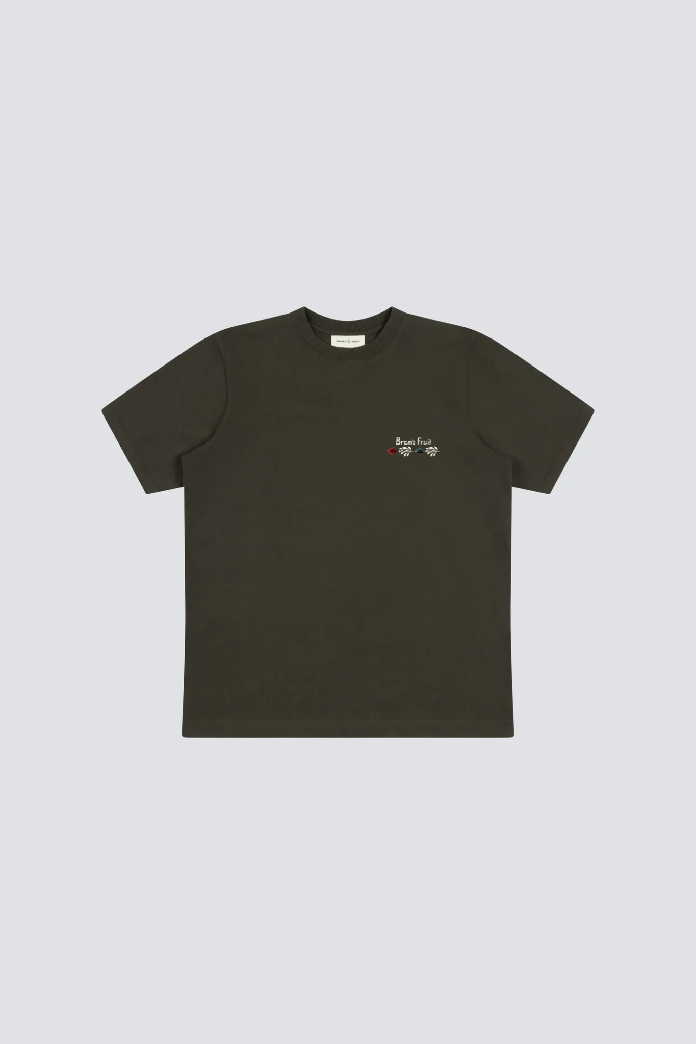 FLORA T-SHIRT - SOLID CHARCOAL BLACK
