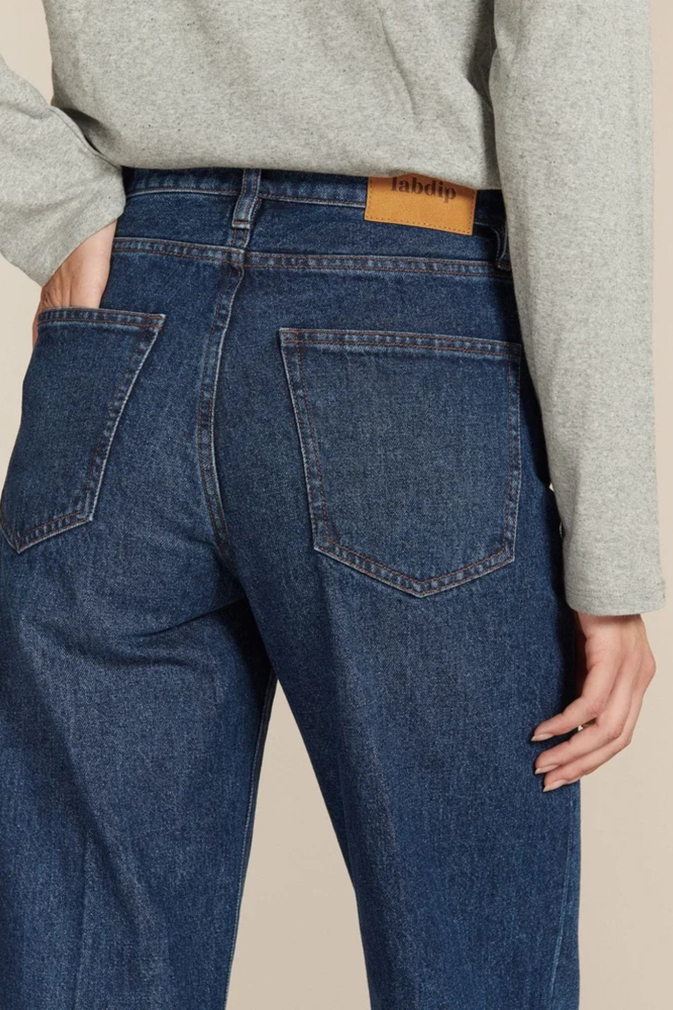 SULLY LONG DENIM JEANS - BLUE STONE