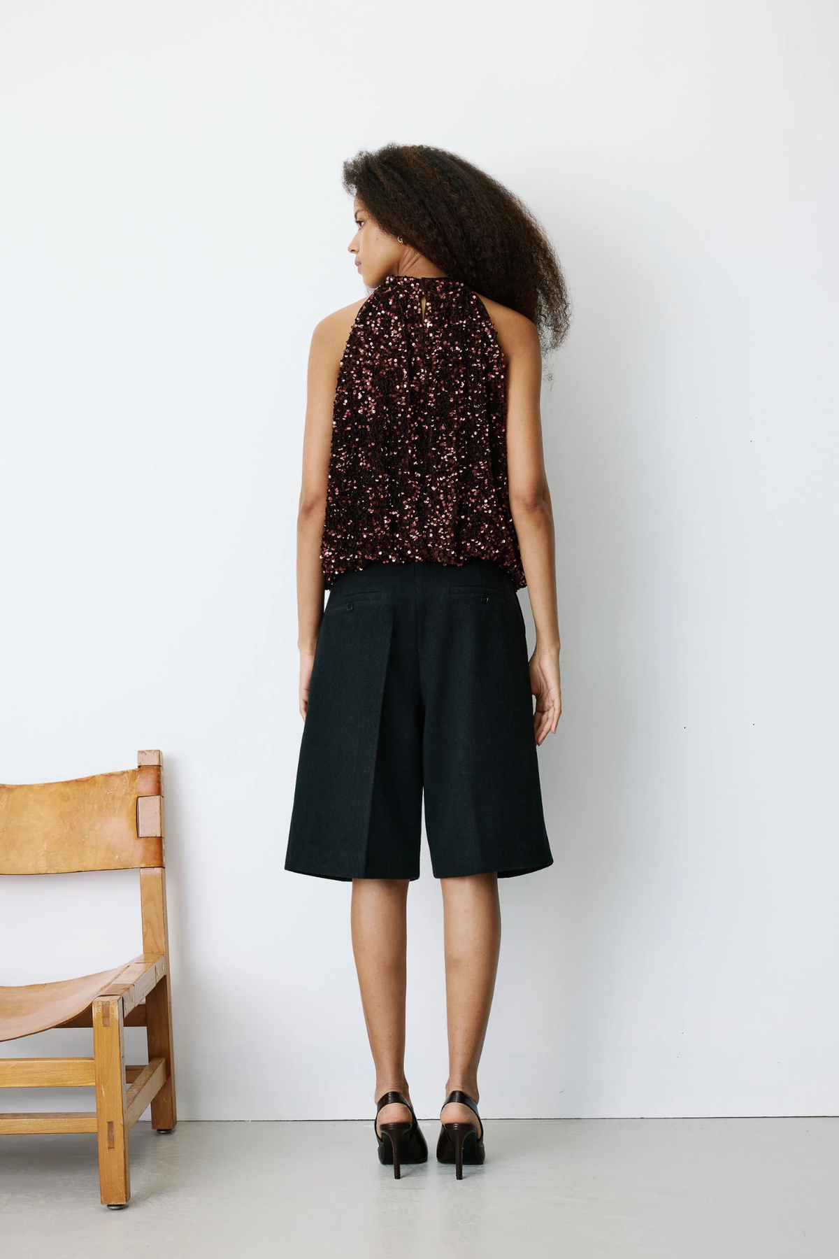 BECKY TOP - CHOCOLAT