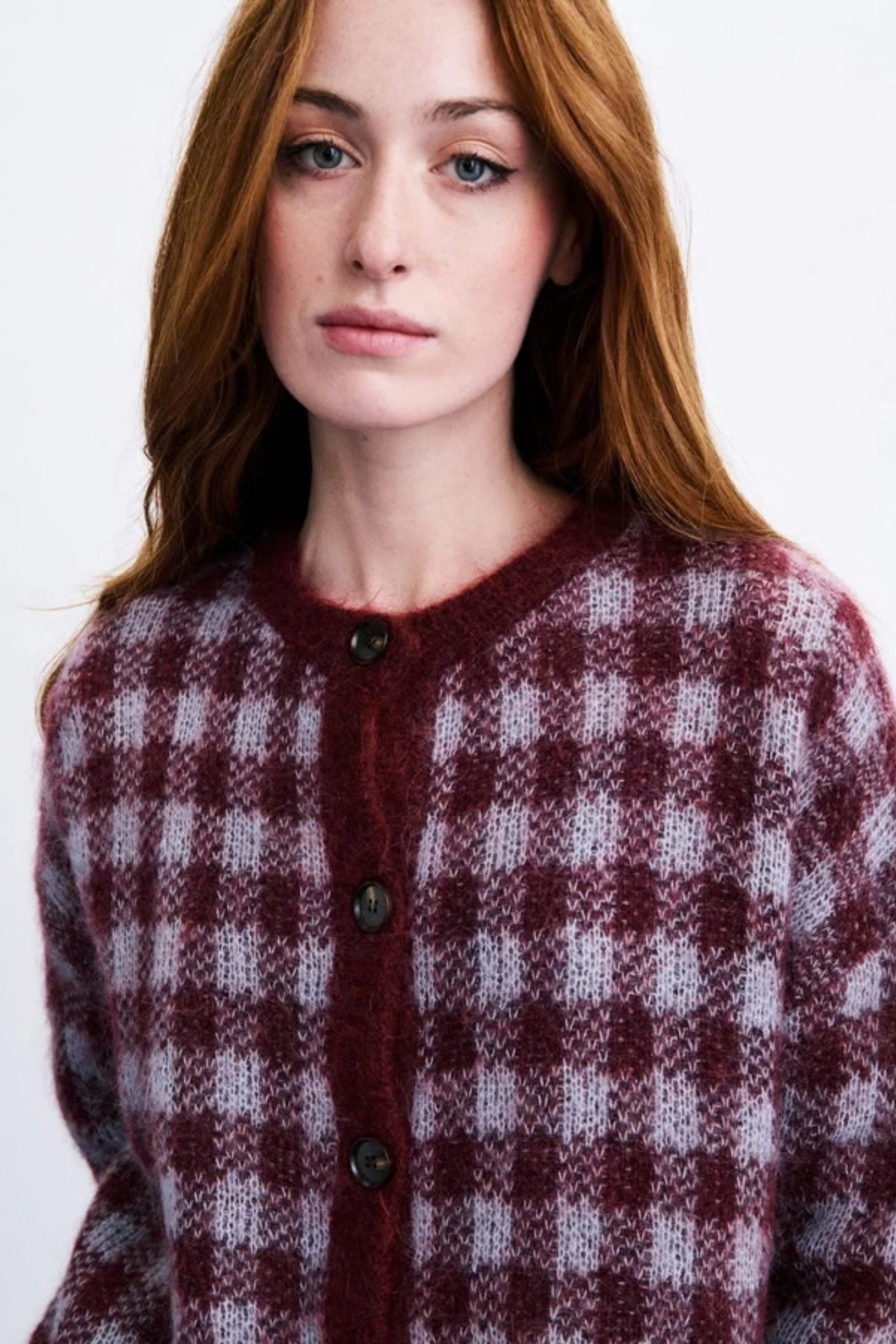 AOMORI CARDIGAN - BORDEAUX