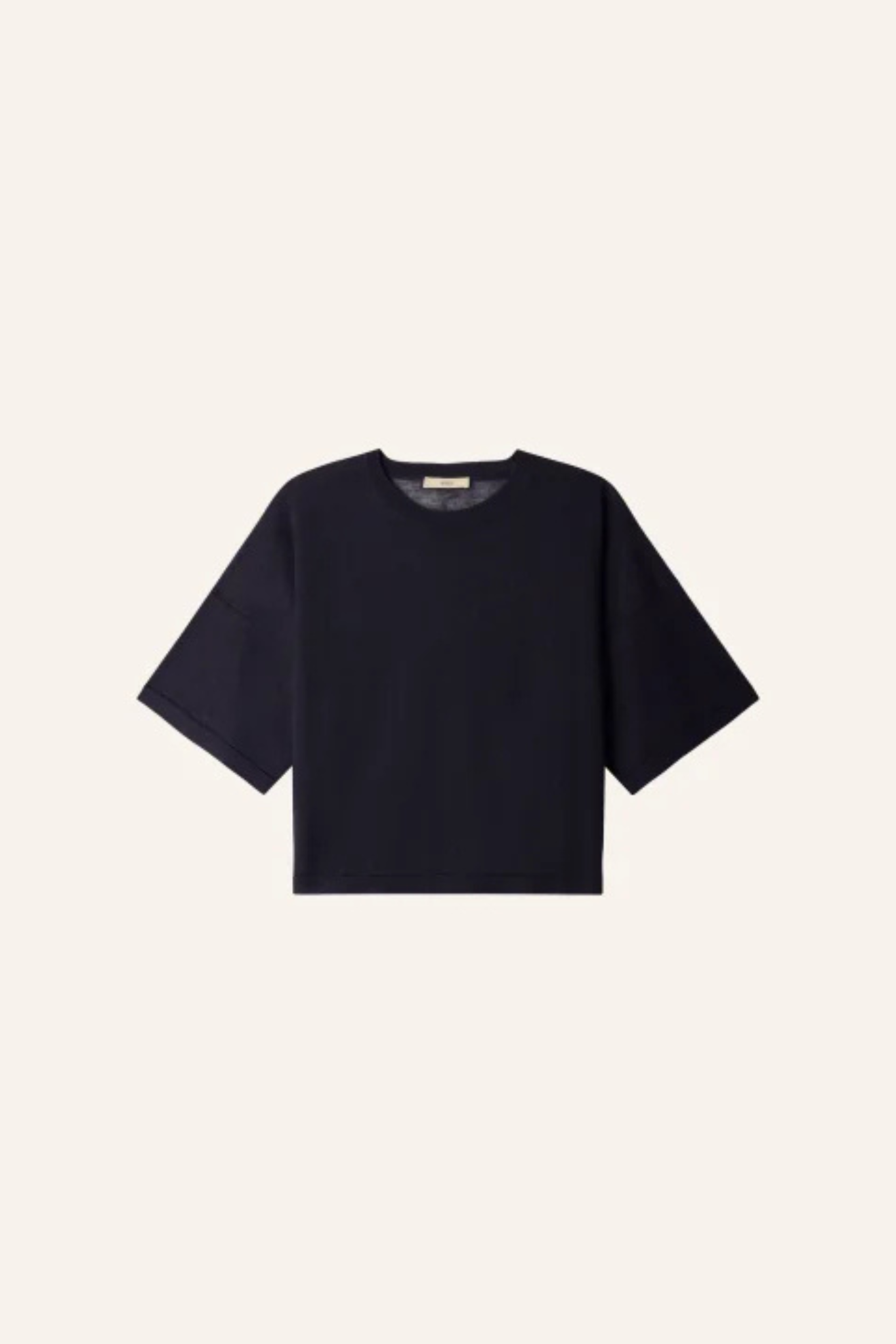 RONN SHORT SLEEVES KNIT T-SHIRT - NAVY
