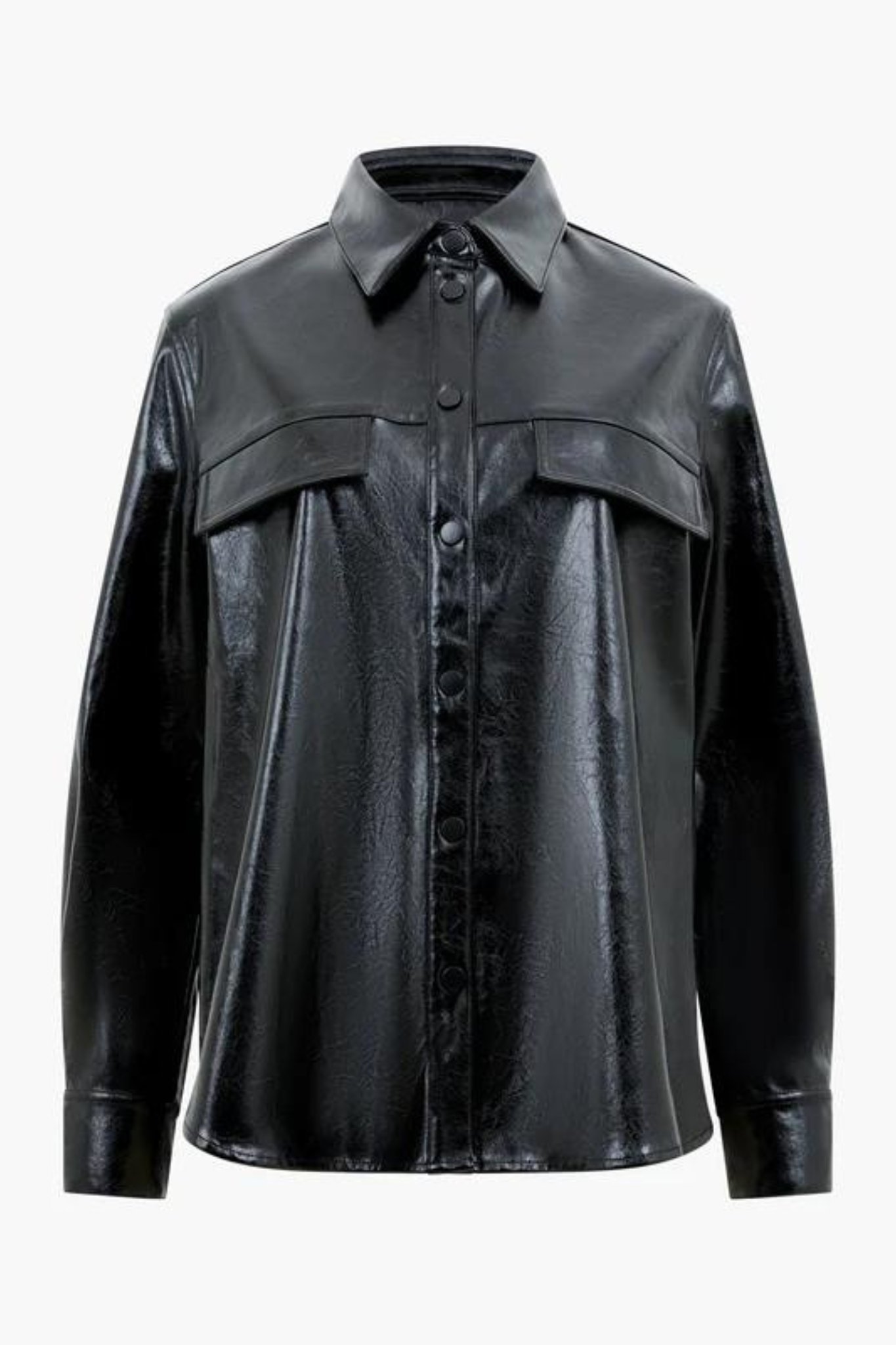 EMMETT PU OVERSHIRT - BLACKOUT