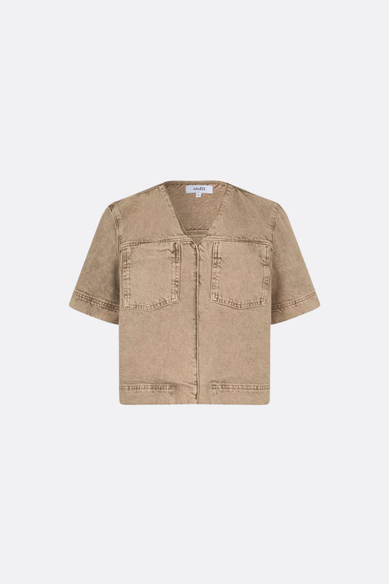 REELA MAYAFABS SHIRT - BEIGE WASHED DENIM