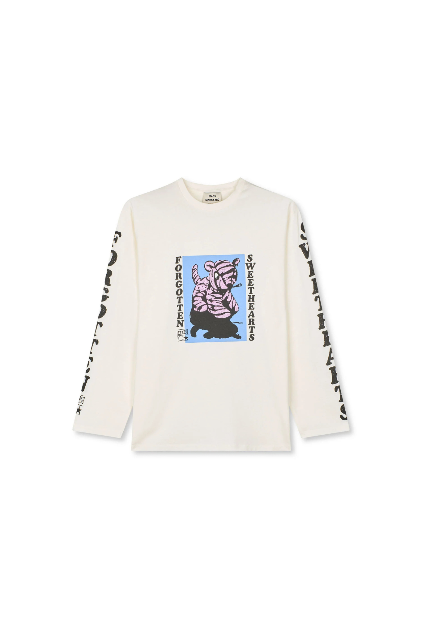 JERRY LS T-SHIRT - SNOW WHITE
