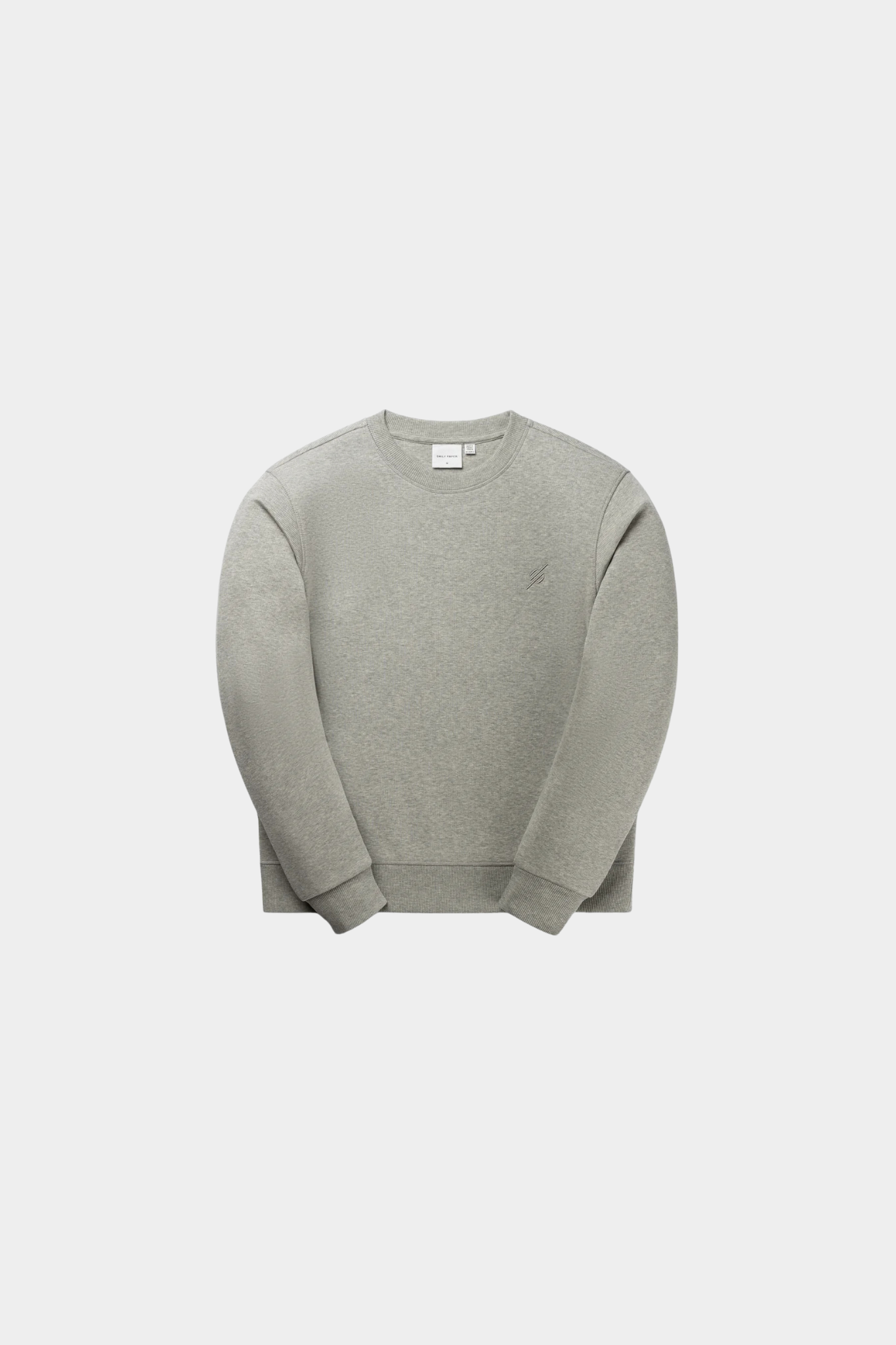 MONO RIB SWEATER - GREY MELANGE