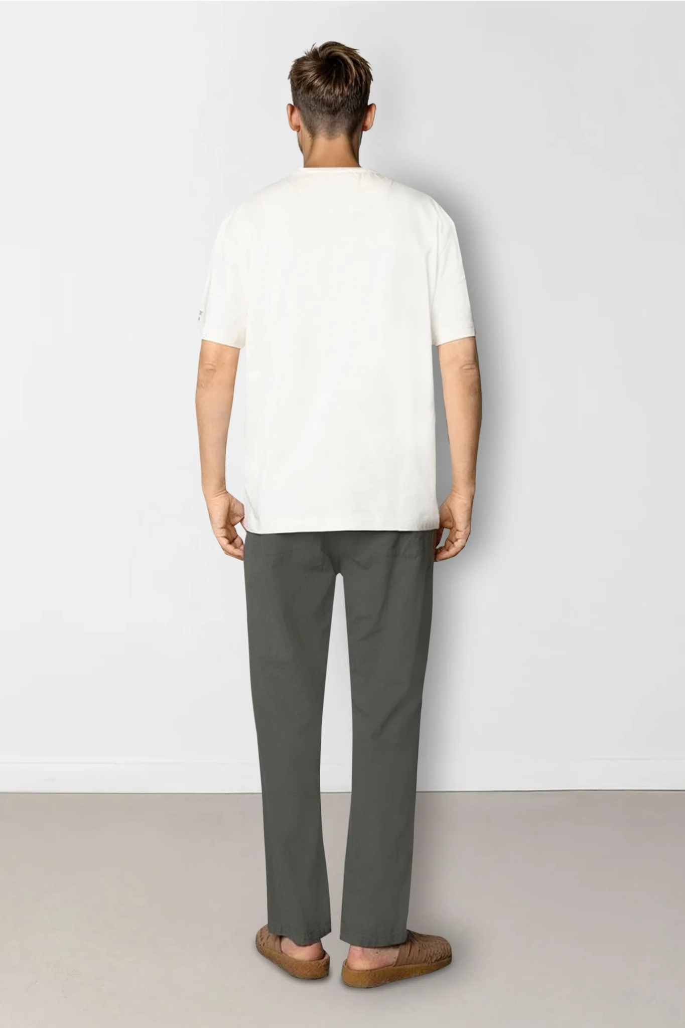 ROBERT ORGANIC T-SHIRT SS - ECRU