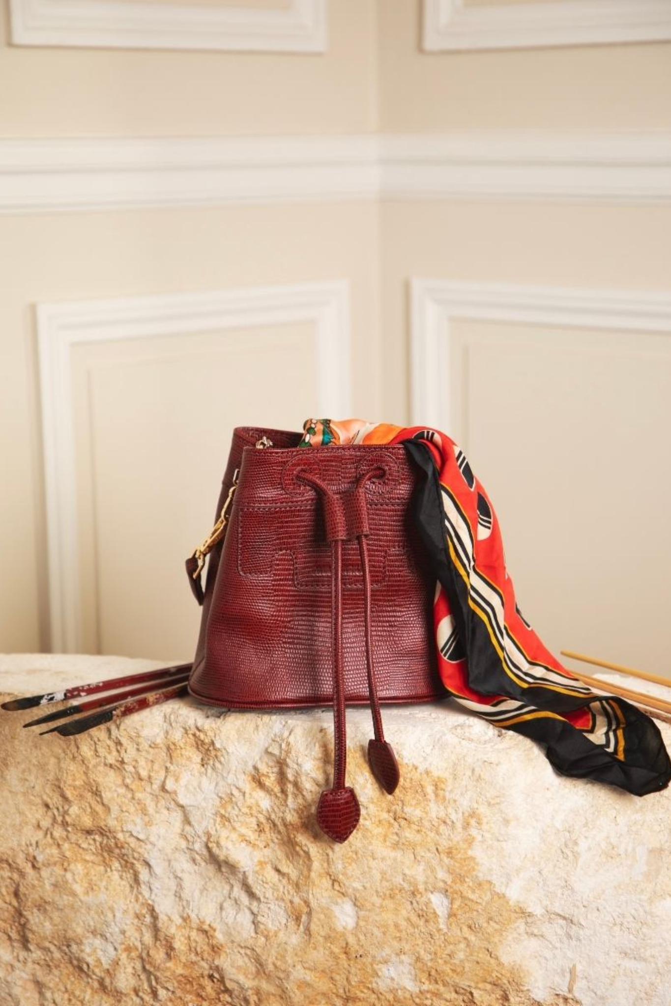 CAPUCINE XS 1960 BAG - GARNET
