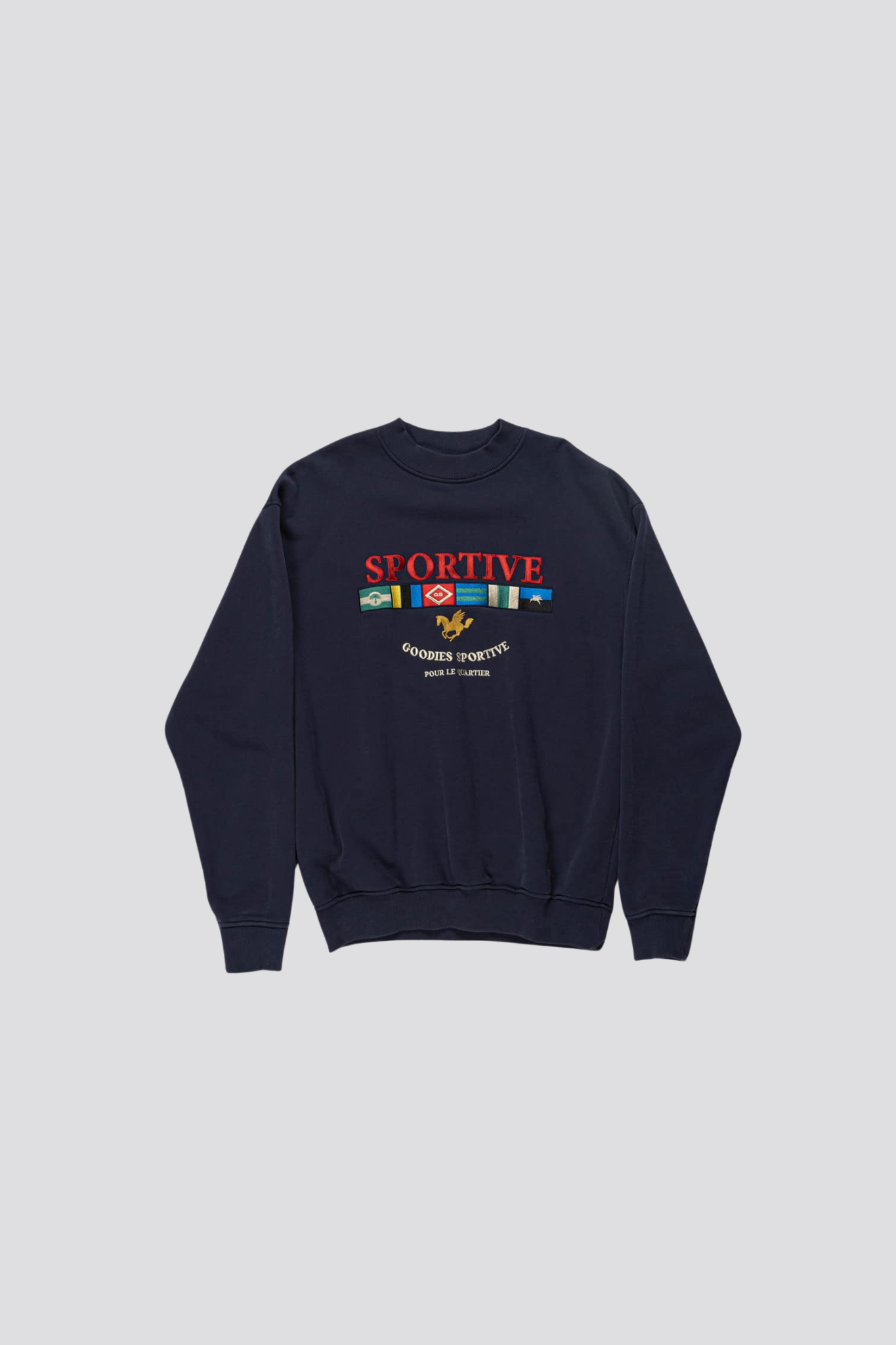 LEGACY FLAGS CREWNECK - NAVY BLUE