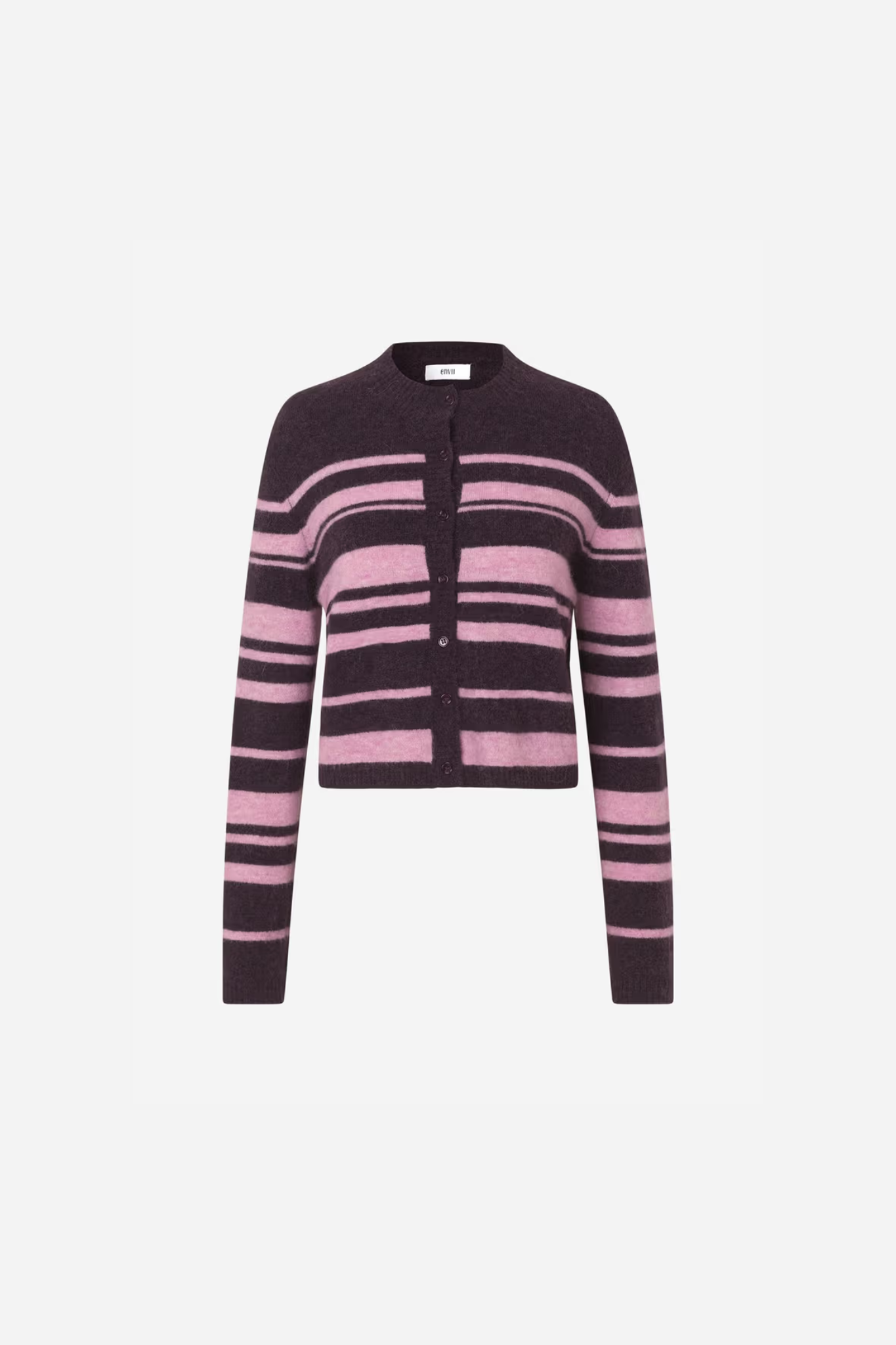 ADA LS CARDIGAN ST - BEGONIA STRIPE