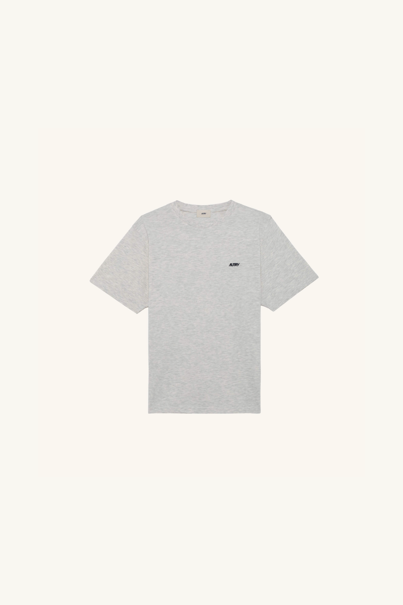 EMBROIDERED AUTRY LOGO T-SHIRT - COTTON MELANGE