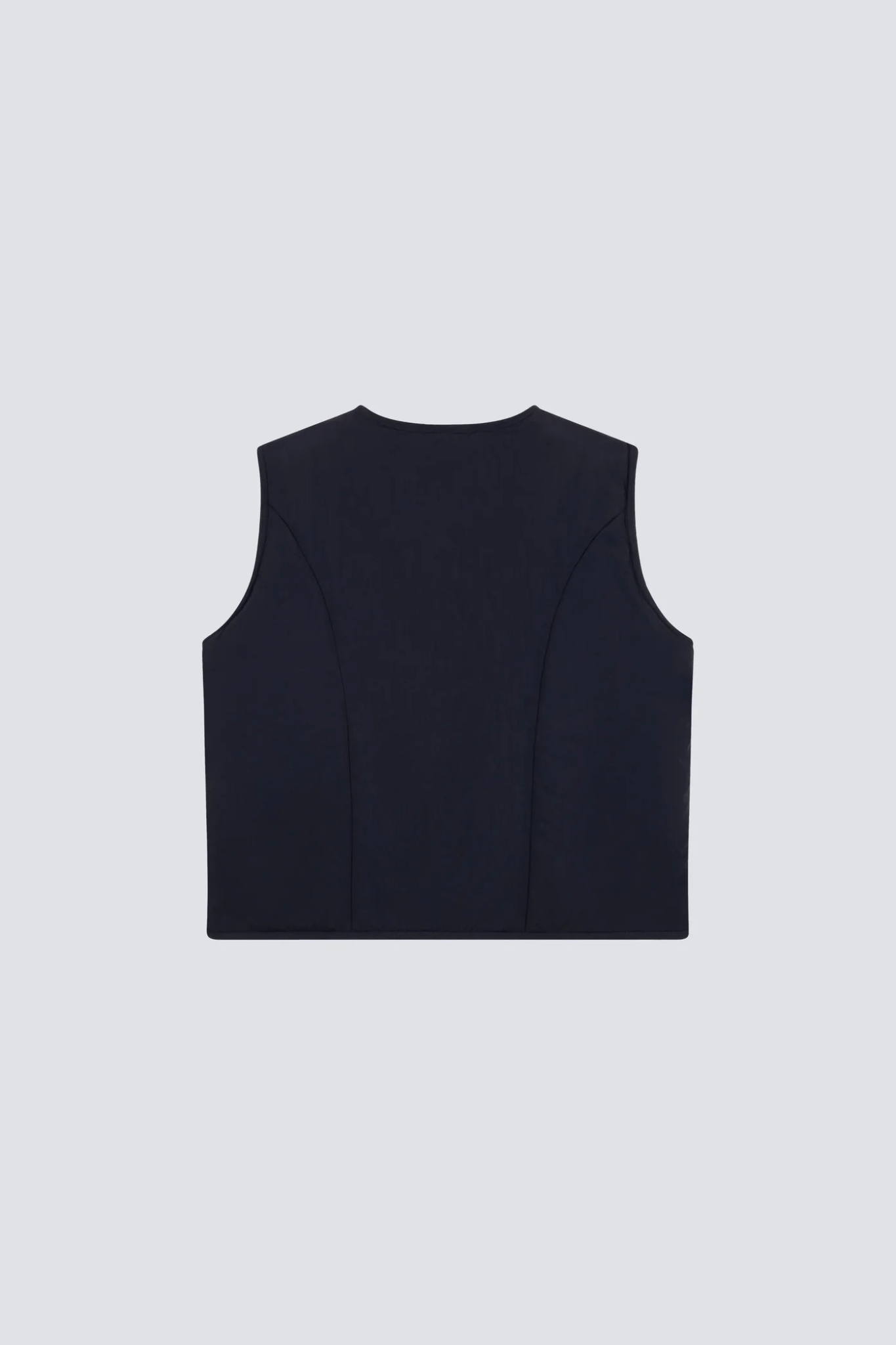 EMBLEM PATCH PADDED VEST - NAVY