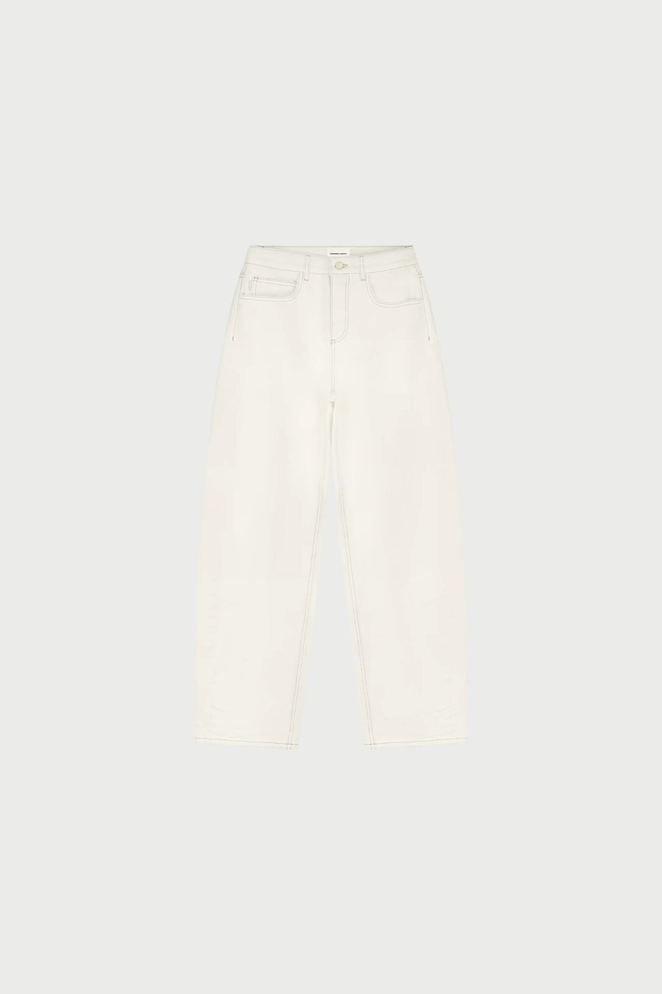 BETTY BARREL JEANS - CREAM WHITE