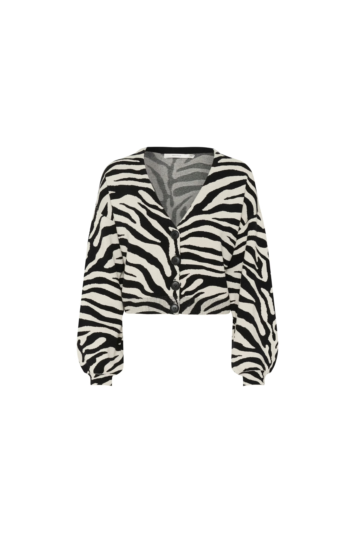 ZEBBA CARDIGAN - BLACK/BIRCH TIGER