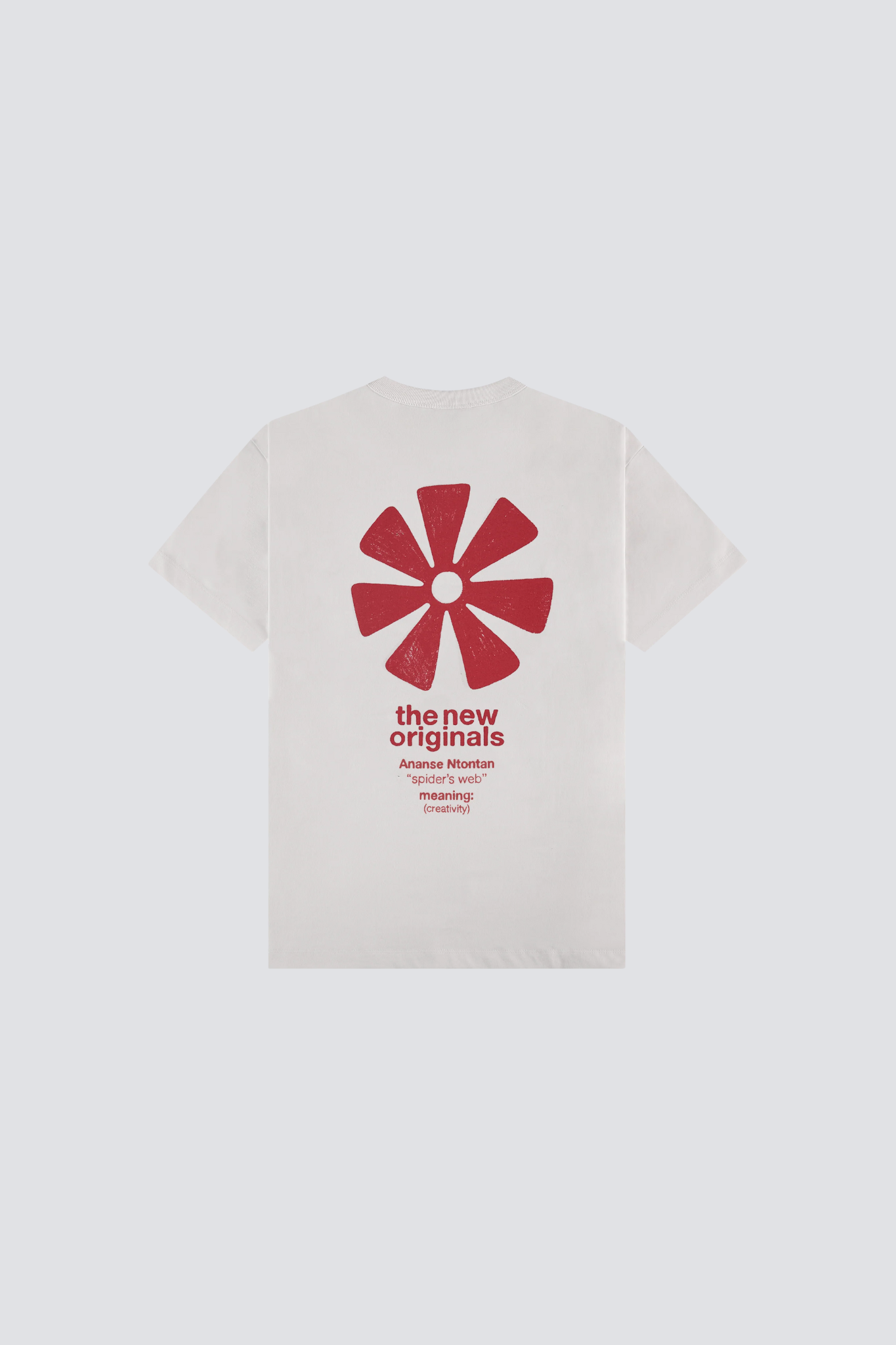 ANANSE ADINKRA T-SHIRT - WHITE ALYSSUM