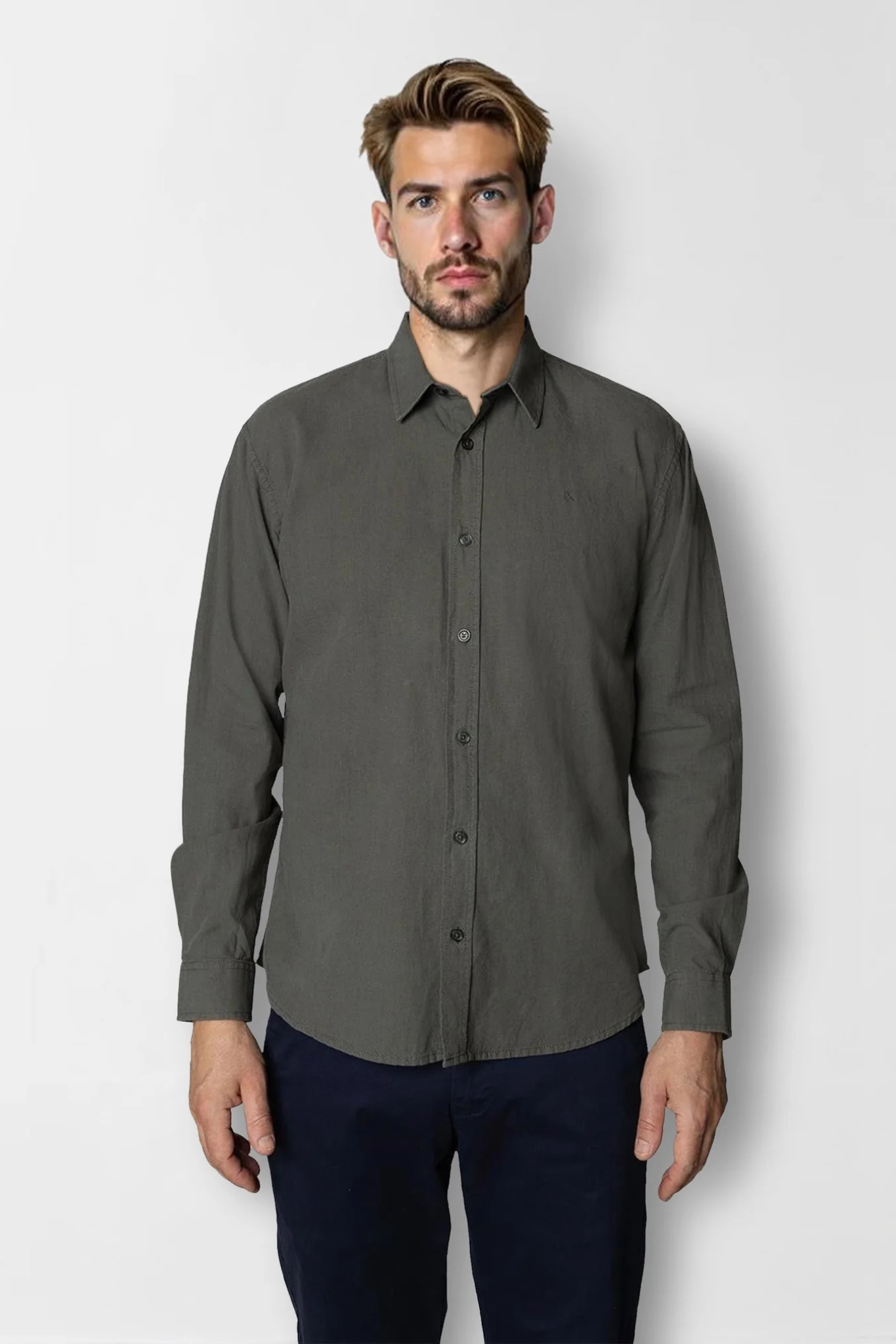 LUCA SHIRT L/S - ARMY