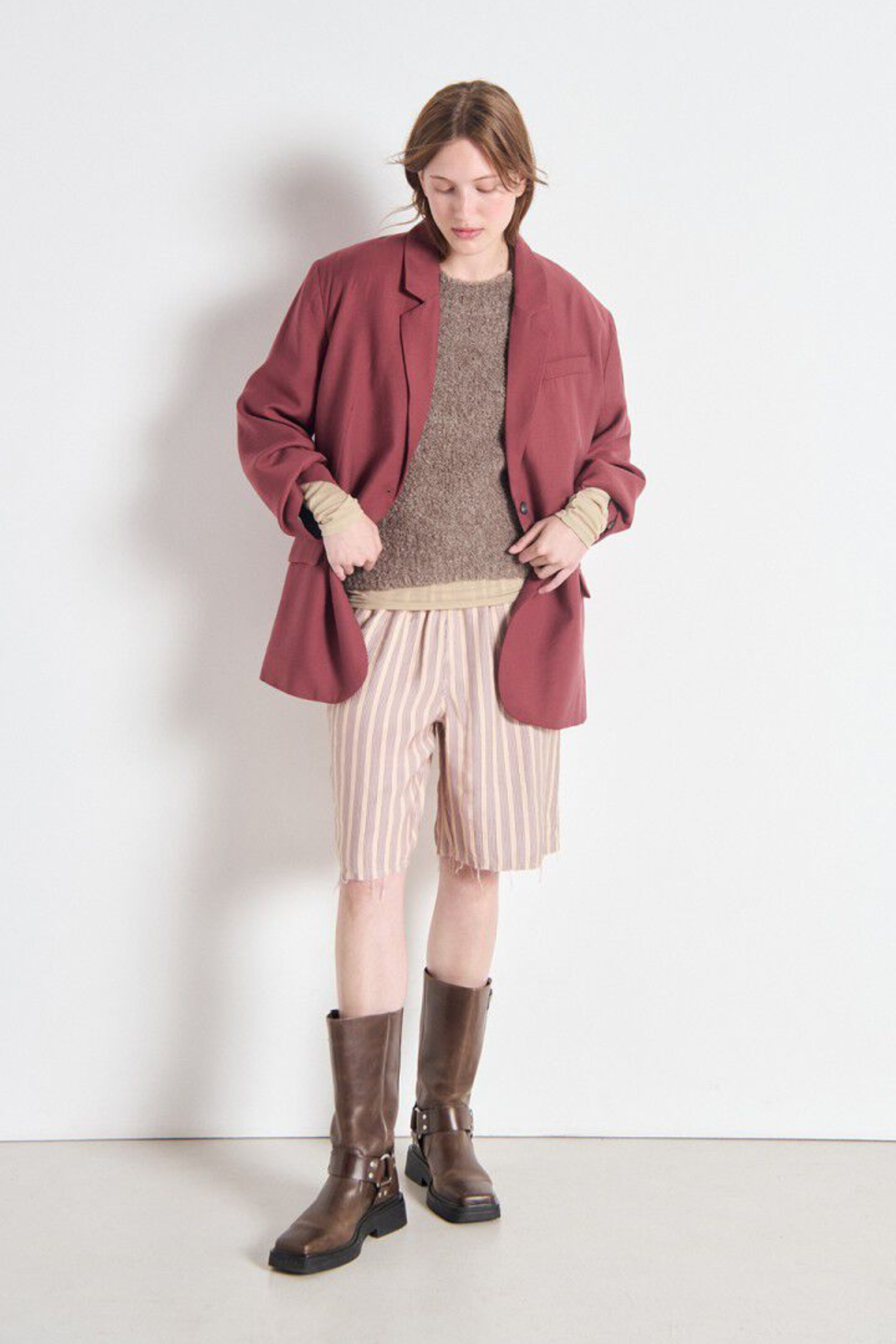 LANOW BLAZER - CHERRY TREE