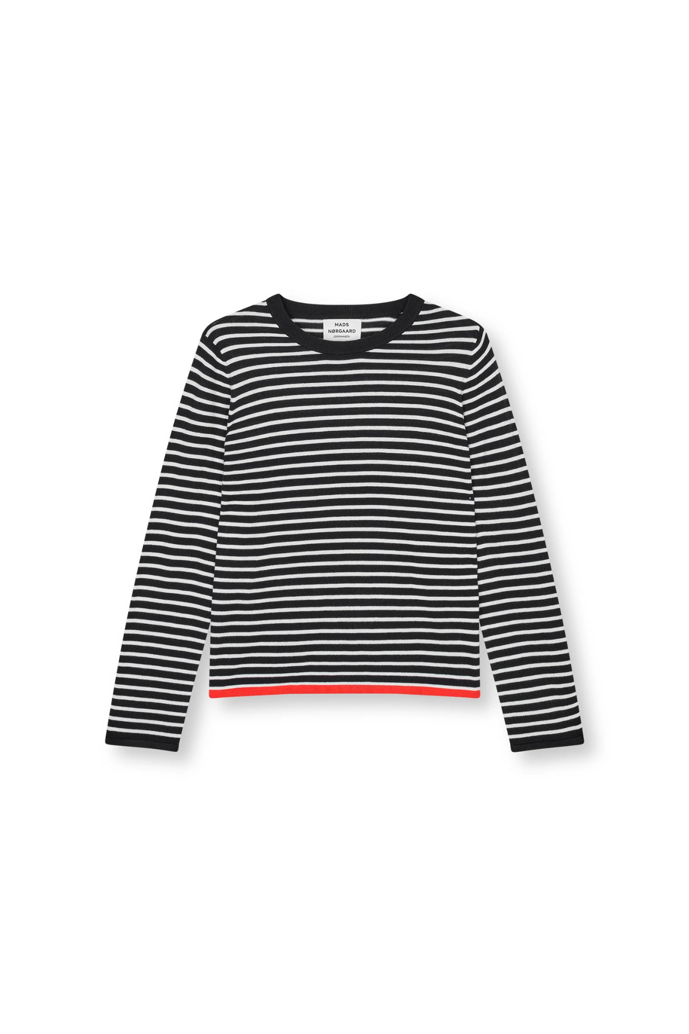 FINE MERINO IVY KNIT - BLACK/VANILLA ICE