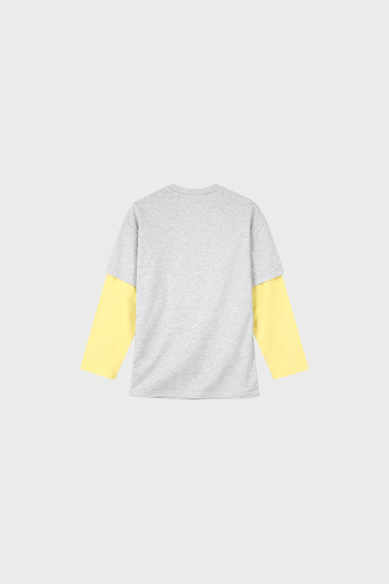 STAN SKATE DOUBLE LONGSLEEVE - YELLOW/GREY