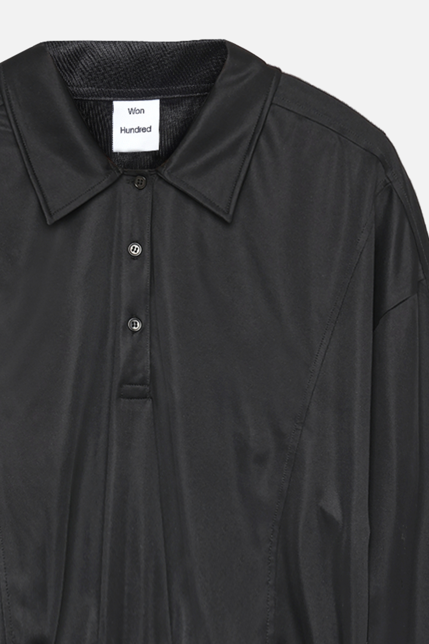 BRYN POLO SWEATER - BLACK