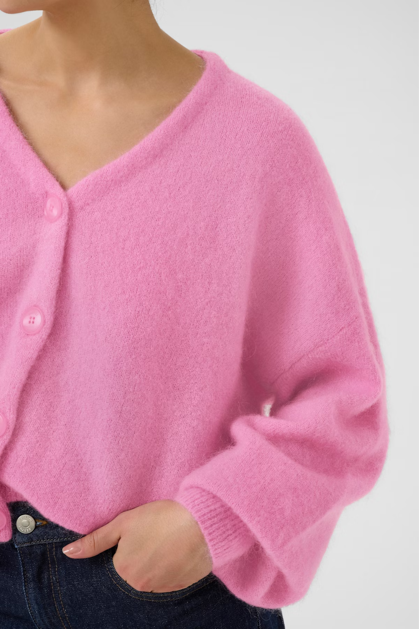 DEBBIE CARDIGAN - BEGONIA MELANGE