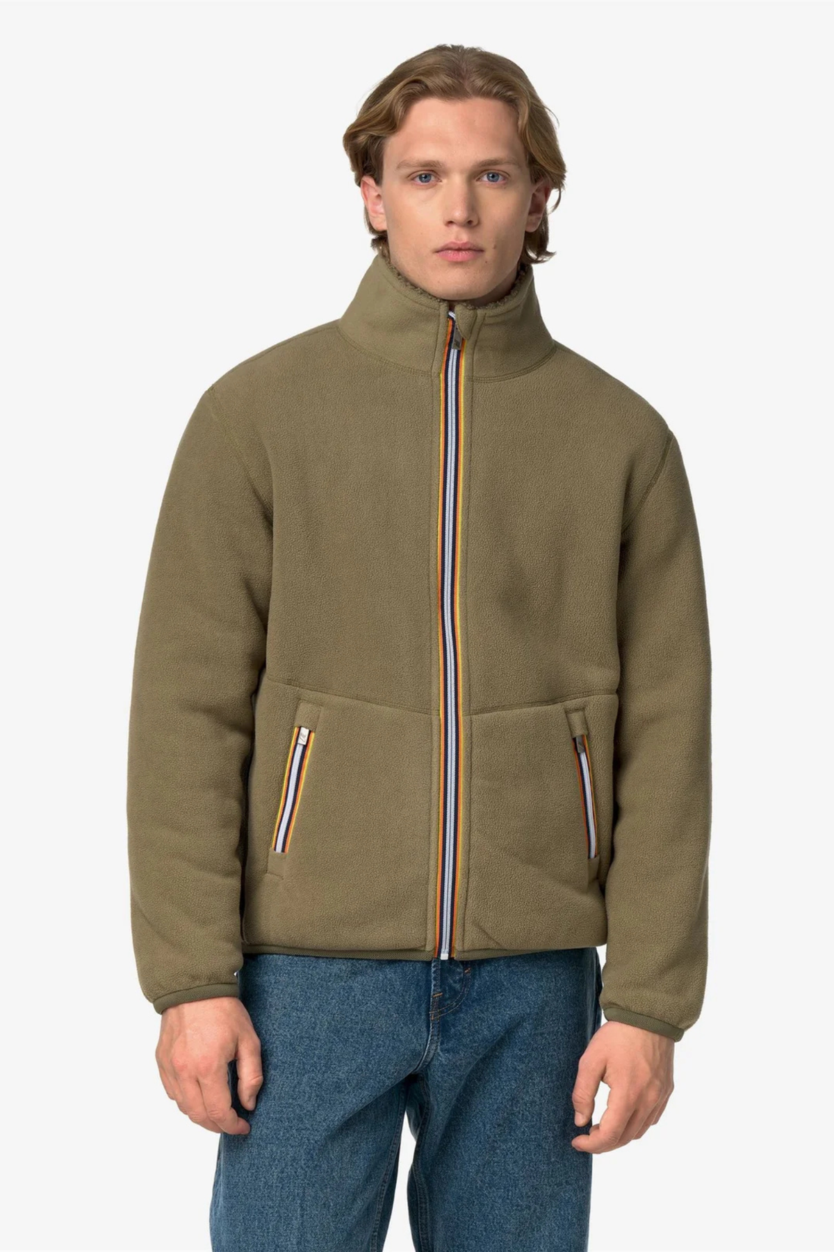 PASCAL SHERPA POLAR DUBBELE FLEECE - GREEN BALSAM / GREY ASH