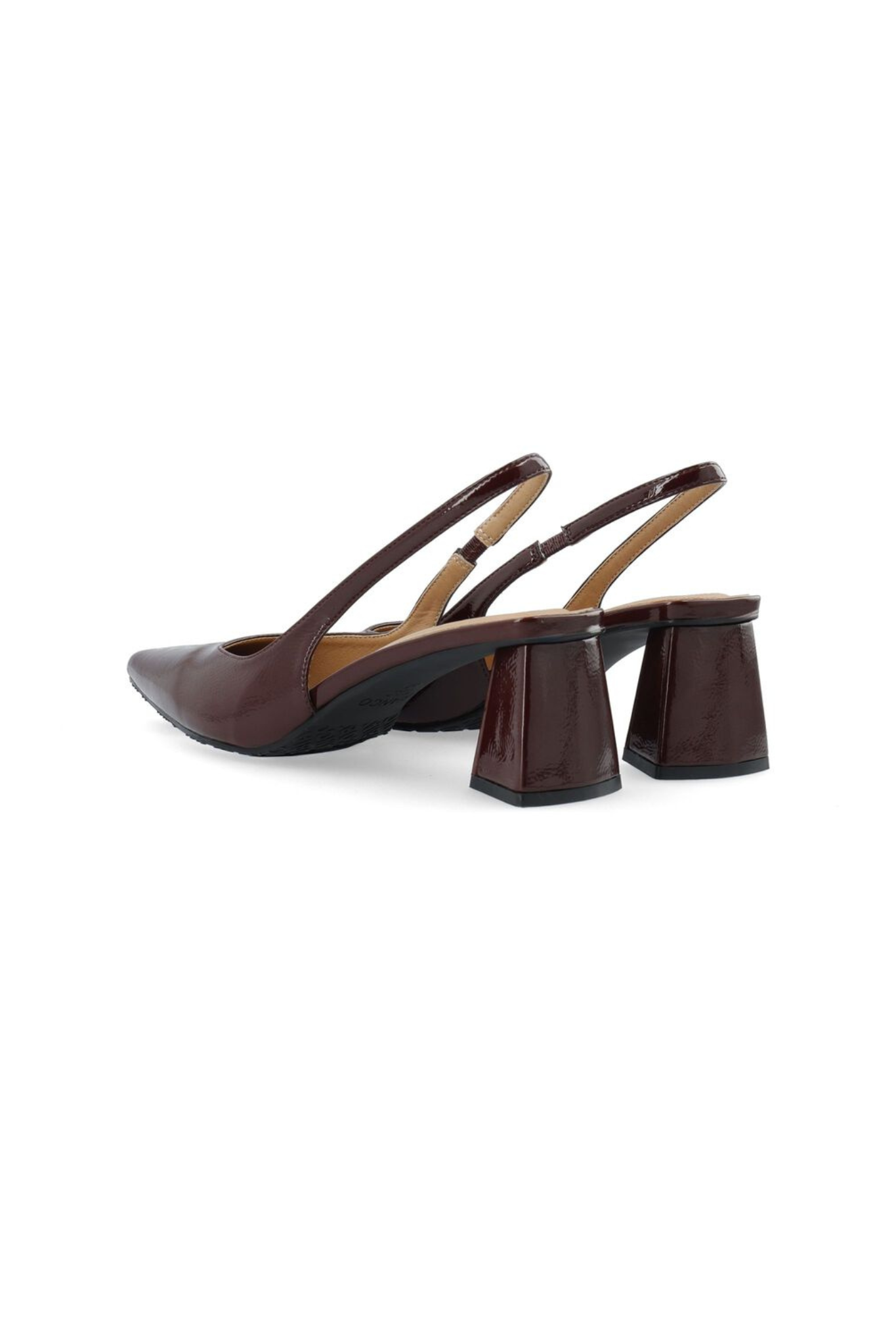 MARALYN SLINGBACK PATENT SHOES - BORDAUX