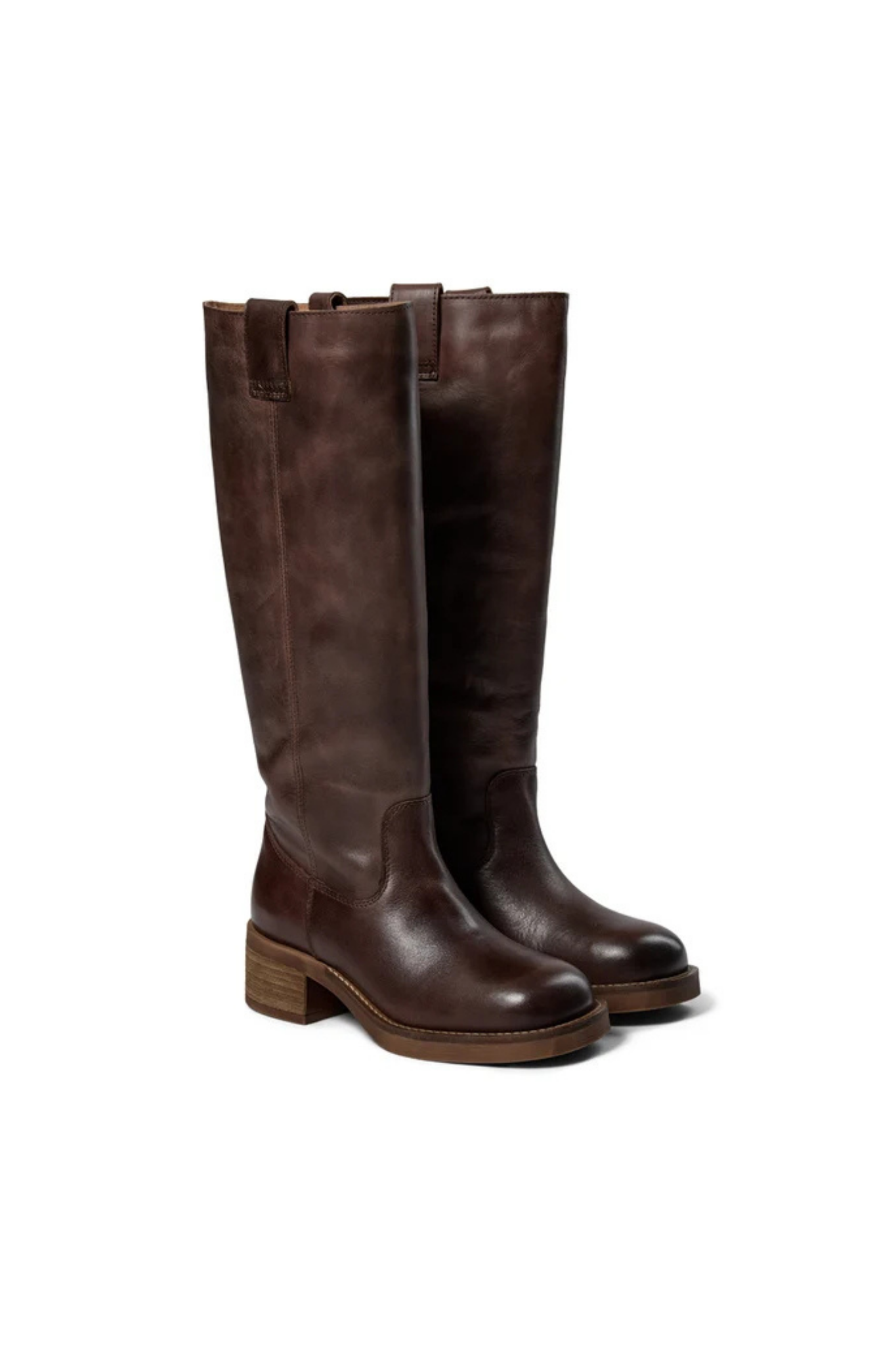 ANNIKA VINTAGE BOOTS - LEATHER BROWN