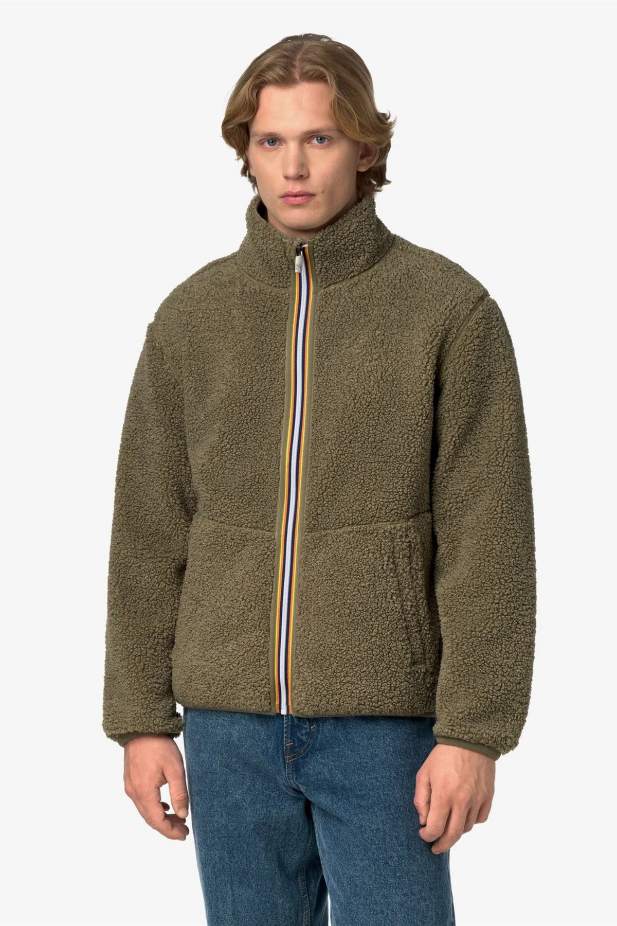 PASCAL SHERPA POLAR DUBBELE FLEECE - GREEN BALSAM / GREY ASH