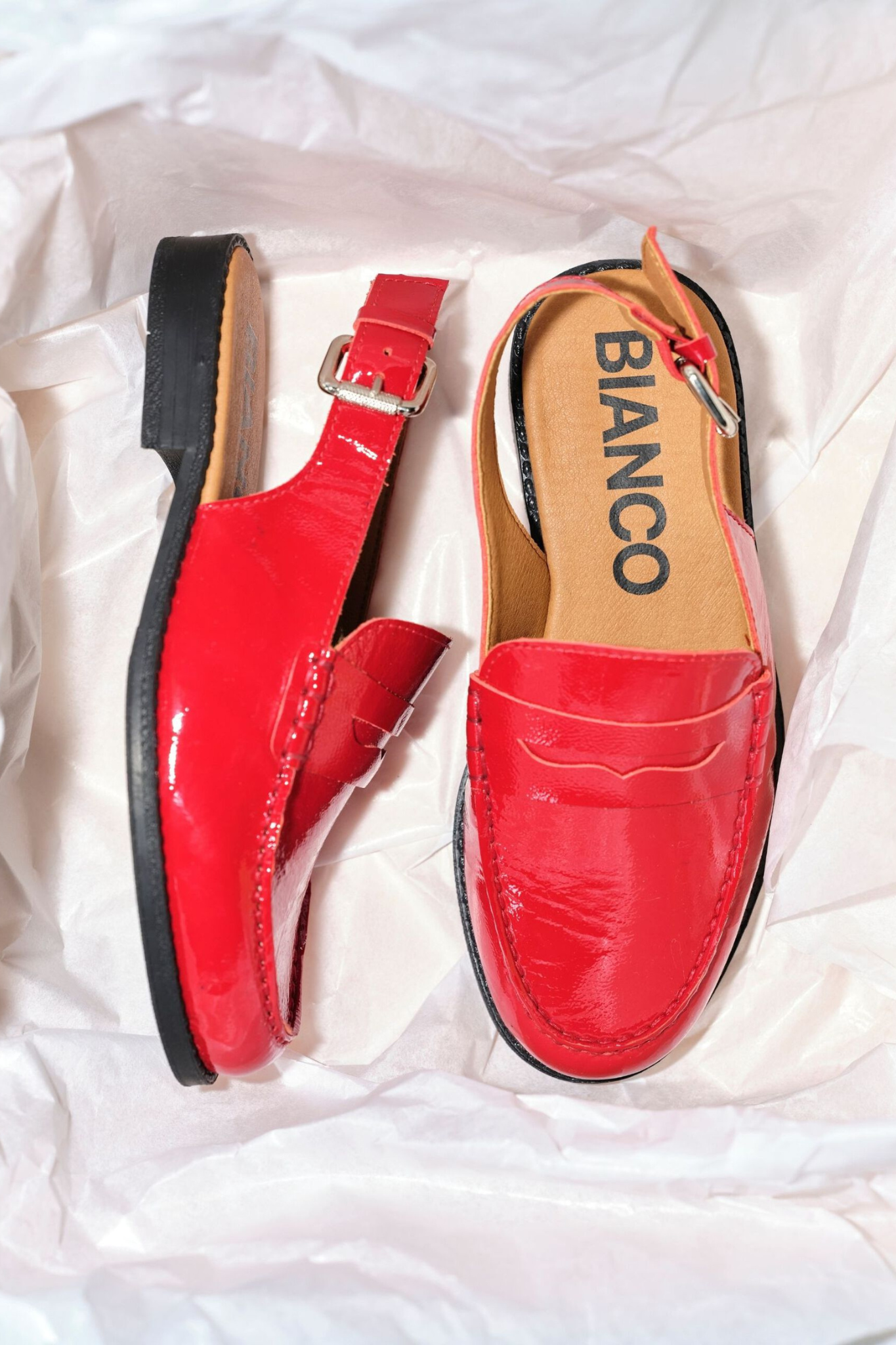 POP SLINGBACK LOAFER NAPPALAK SHOES - RED