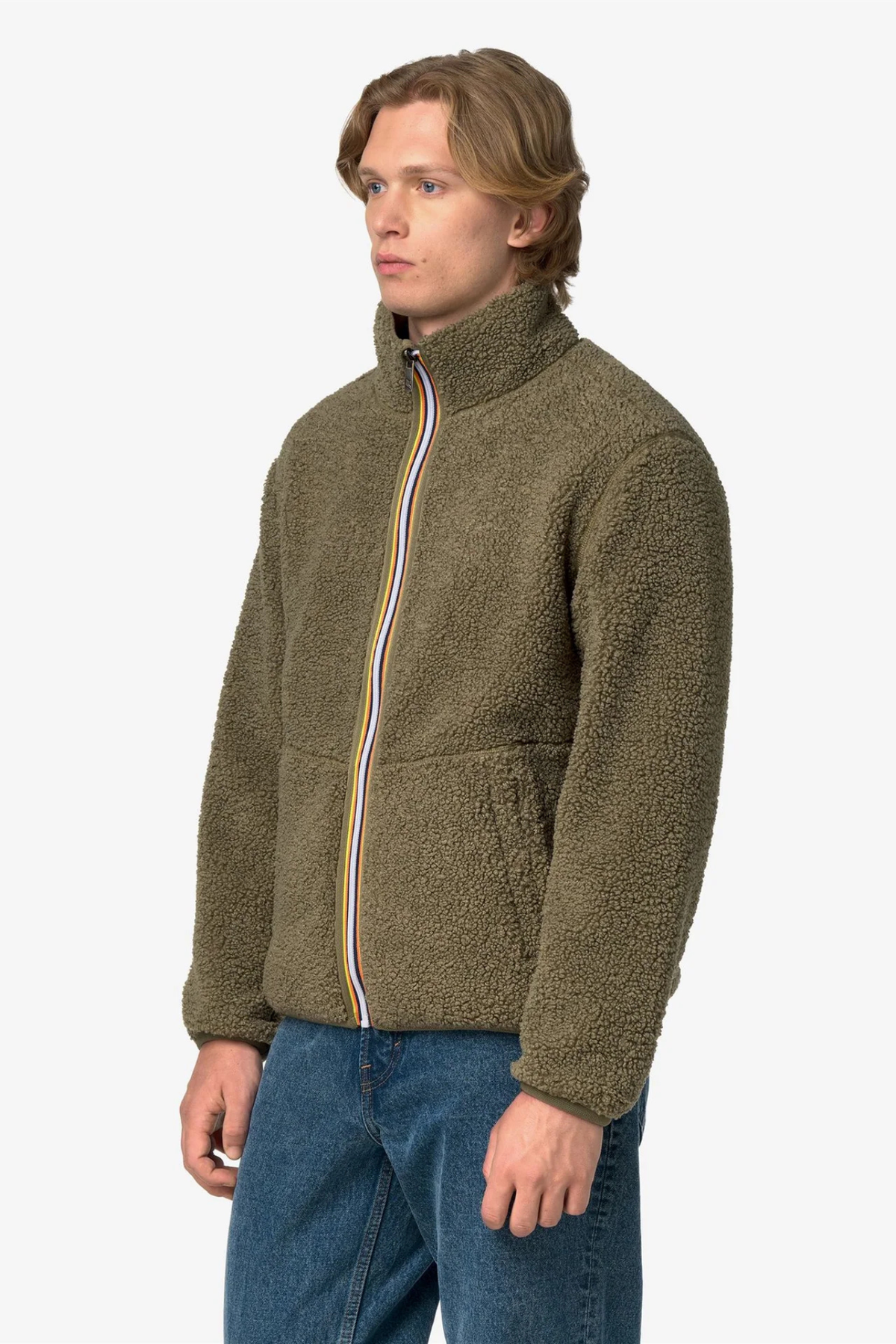 PASCAL SHERPA POLAR DUBBELE FLEECE - GREEN BALSAM / GREY ASH