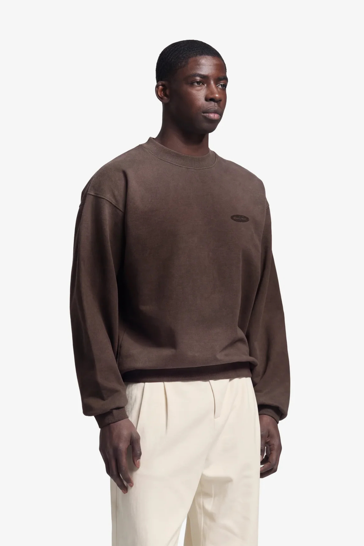 DISTRESSED "F*CK OFF I'M GARDENING" CREWNECK - BROWN