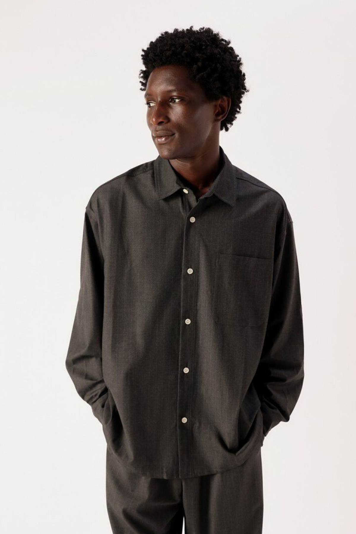 ORZY SHIRT HEREN - HOUTSKOOL GESTREEPT MÉLANGE