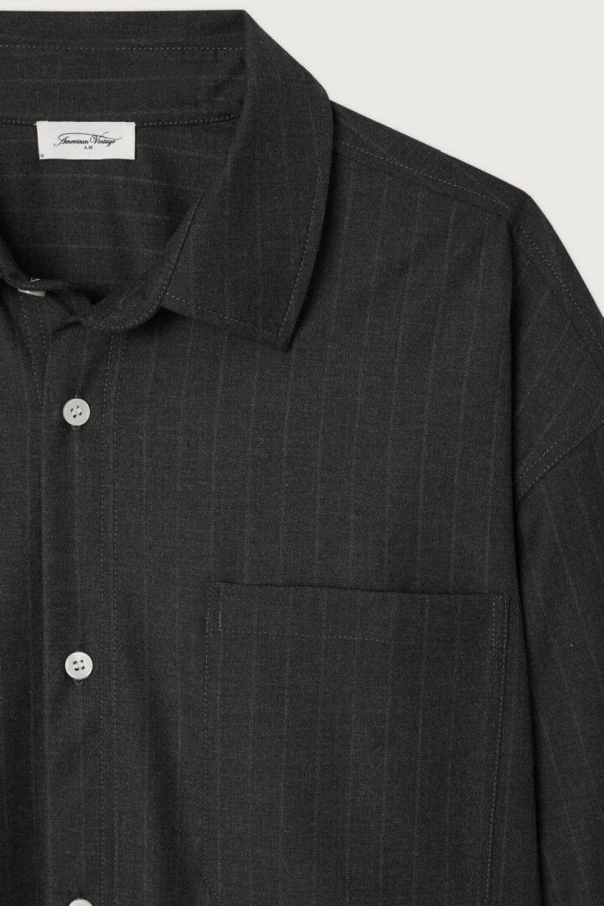 ORZY SHIRT HEREN - HOUTSKOOL GESTREEPT MÉLANGE