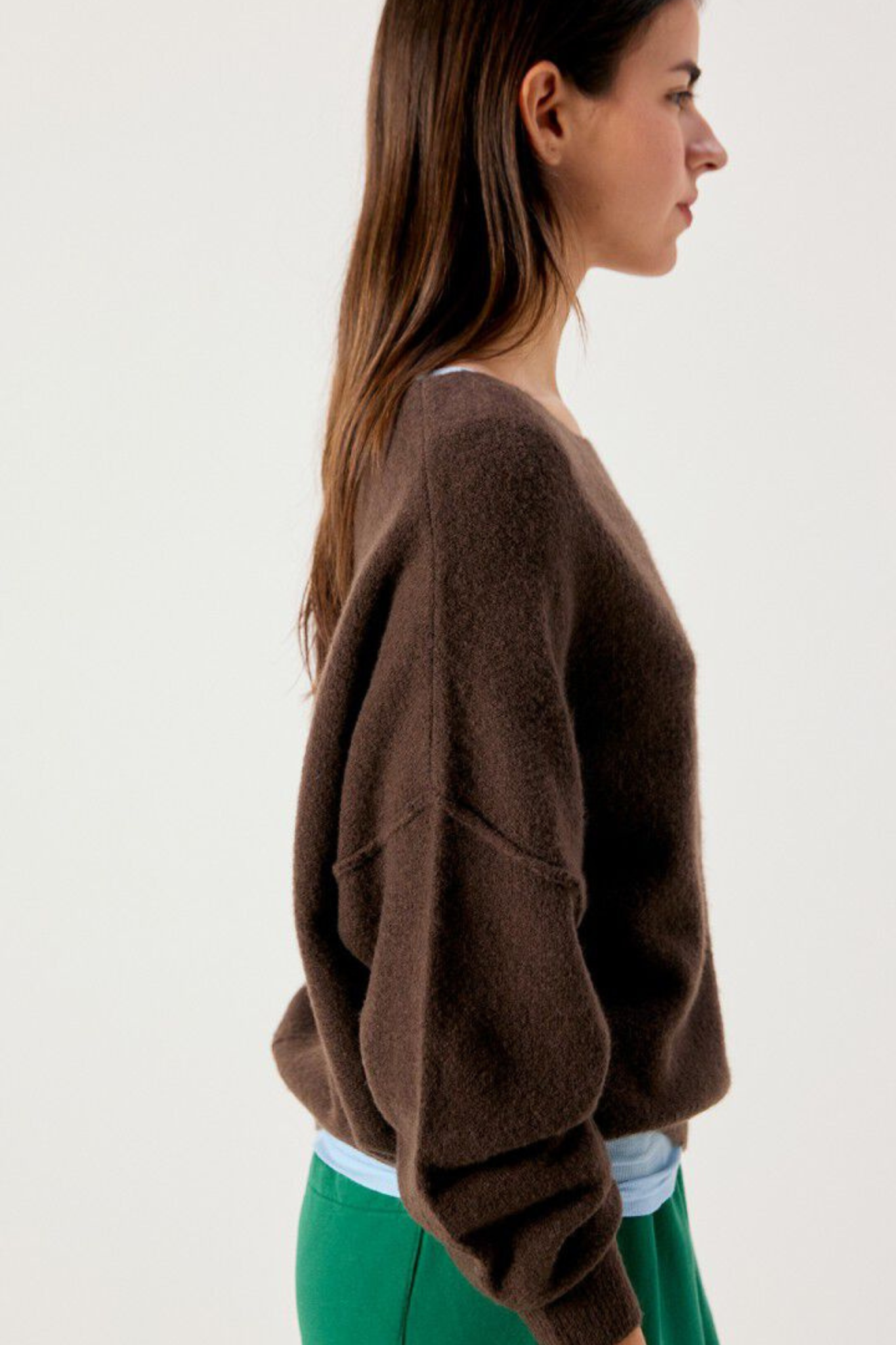 DAMSVILLE SWEATER - BROWN MELANGE