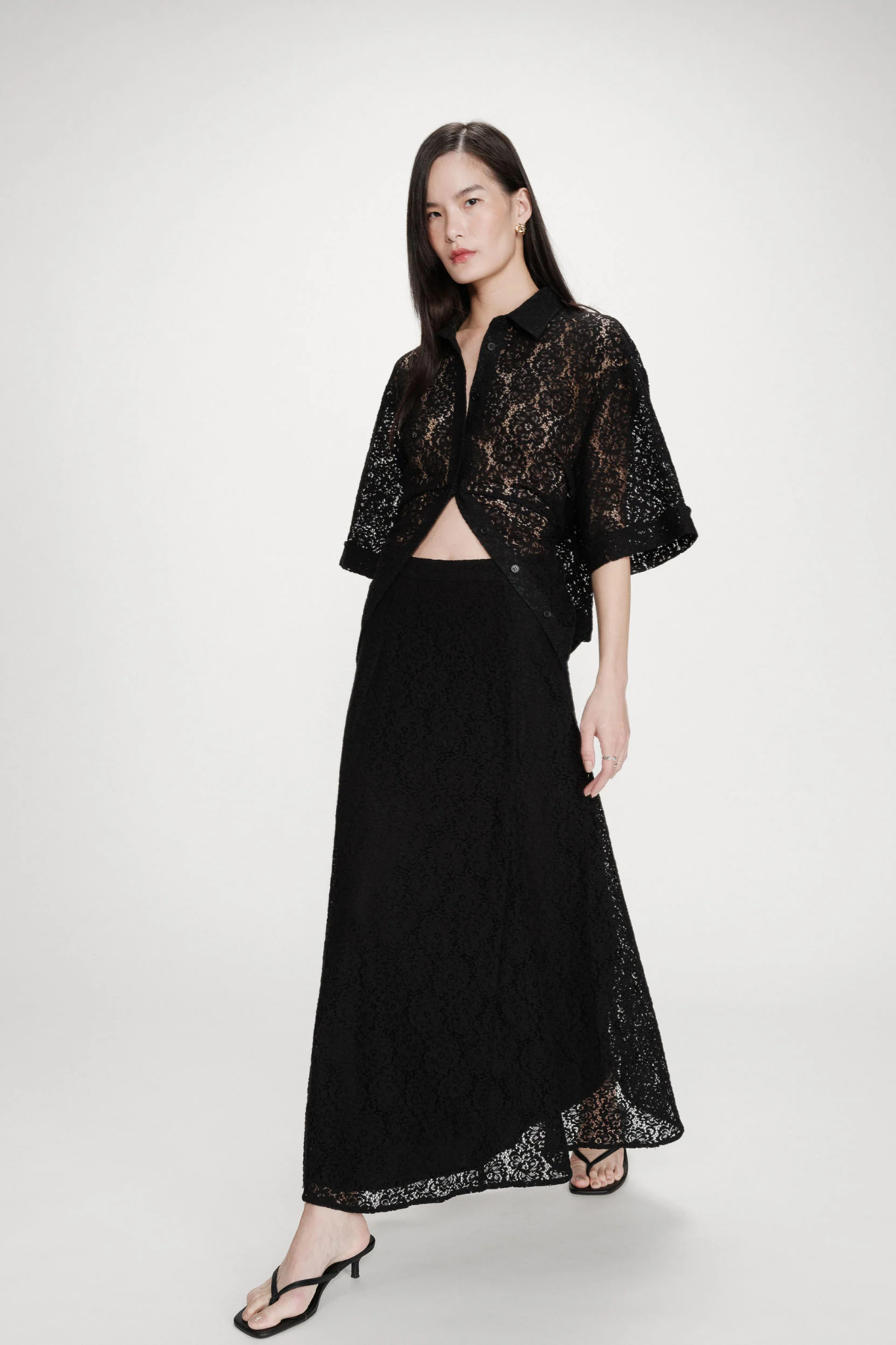 VISENYA MAXI SKIRT - BLACK