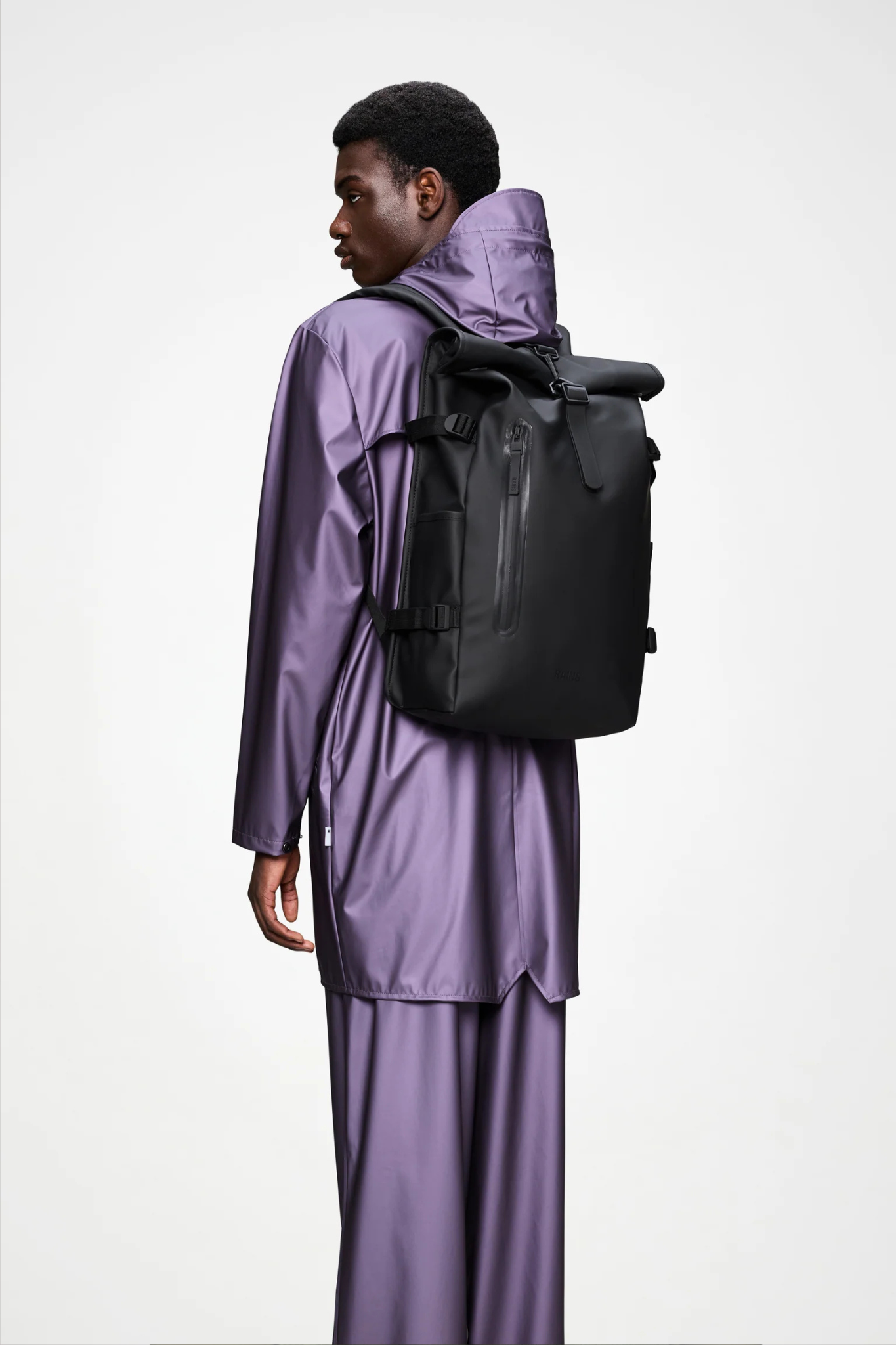 ROLLTOP RUCKSACK LARGE W3 BAG - BLACK