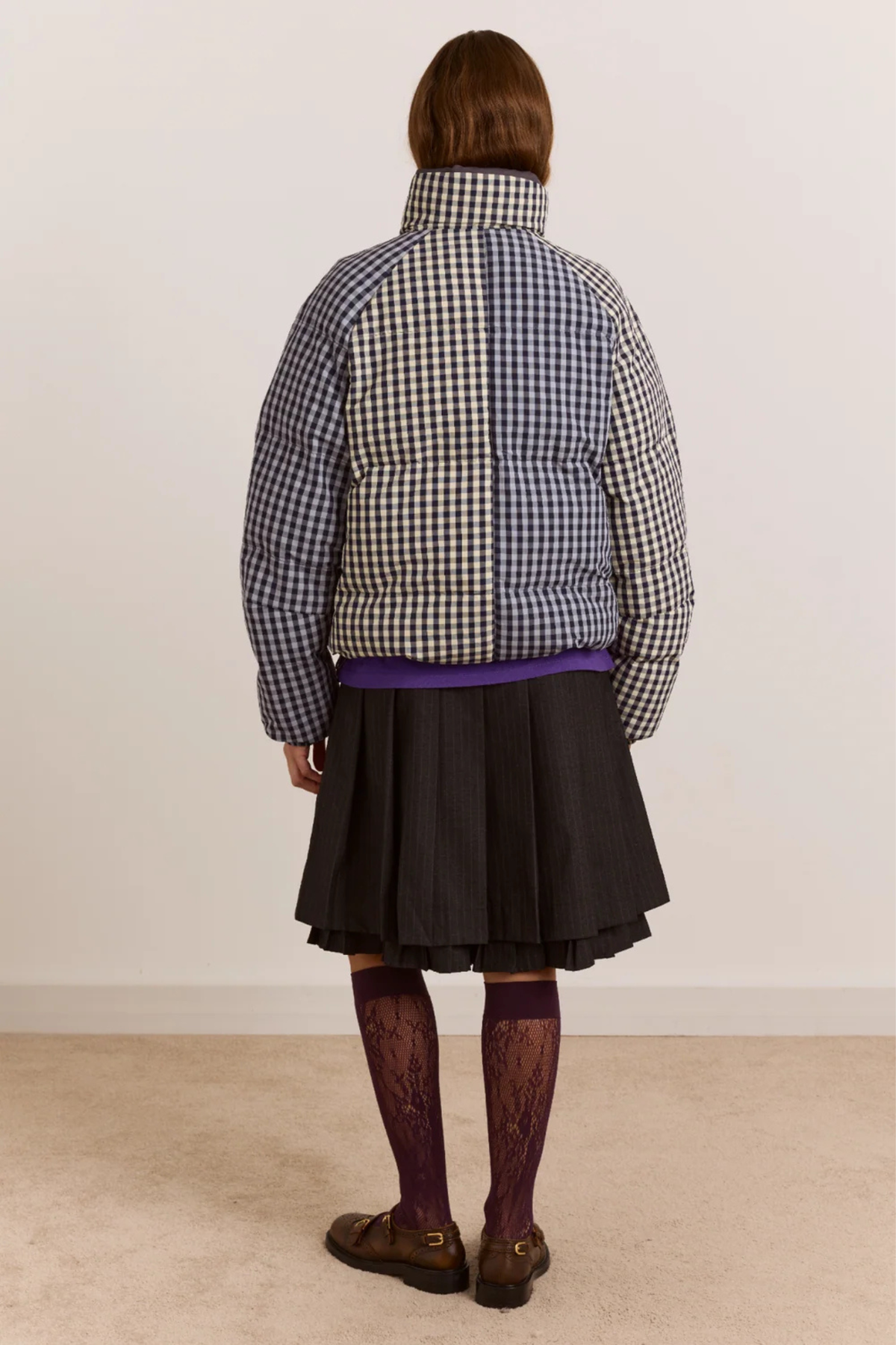 OMKEERBARE OPAL PUFFER - MIX GINGHAM