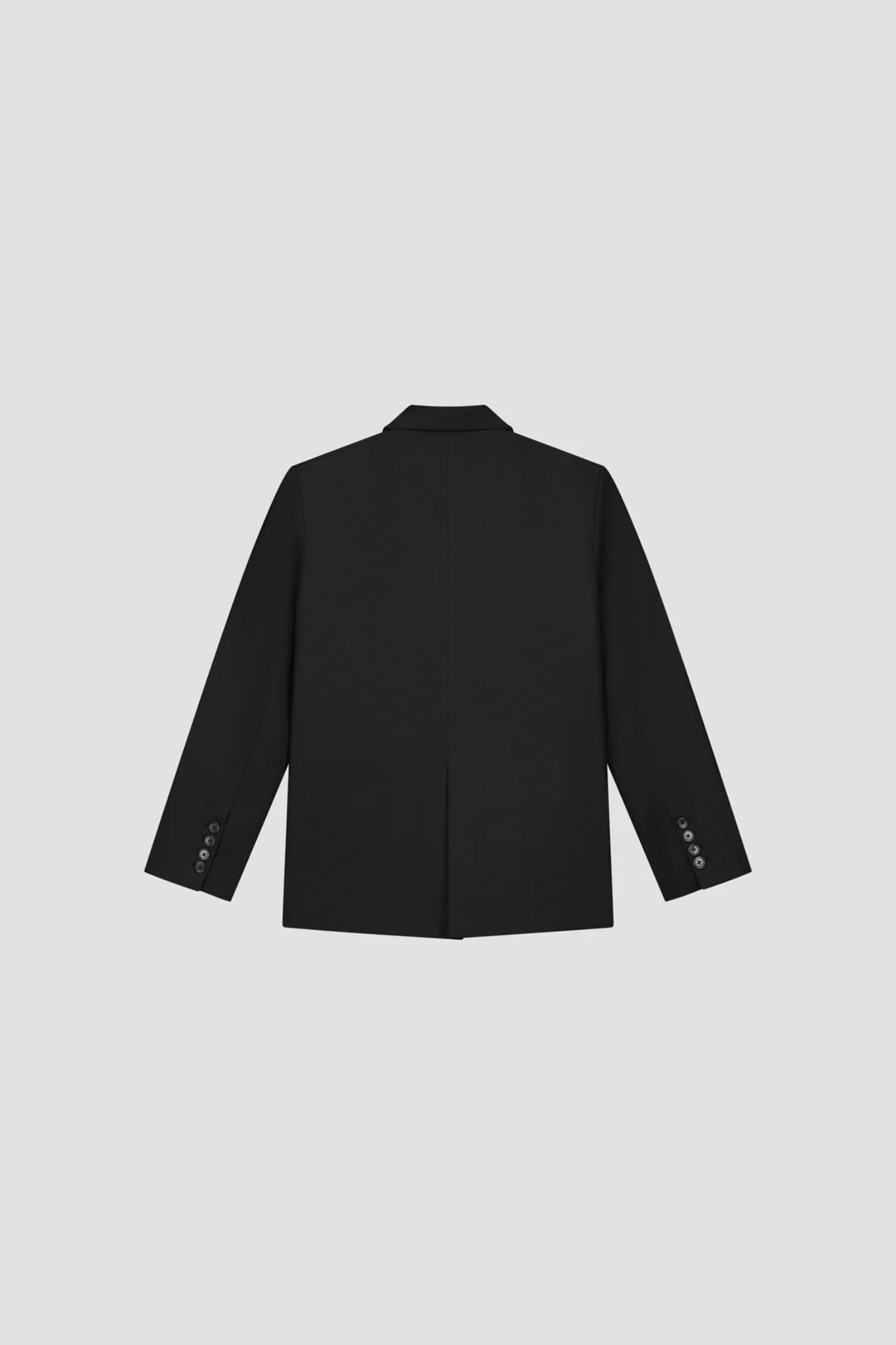 Olaf tailored blazer in black. Back flatlay view