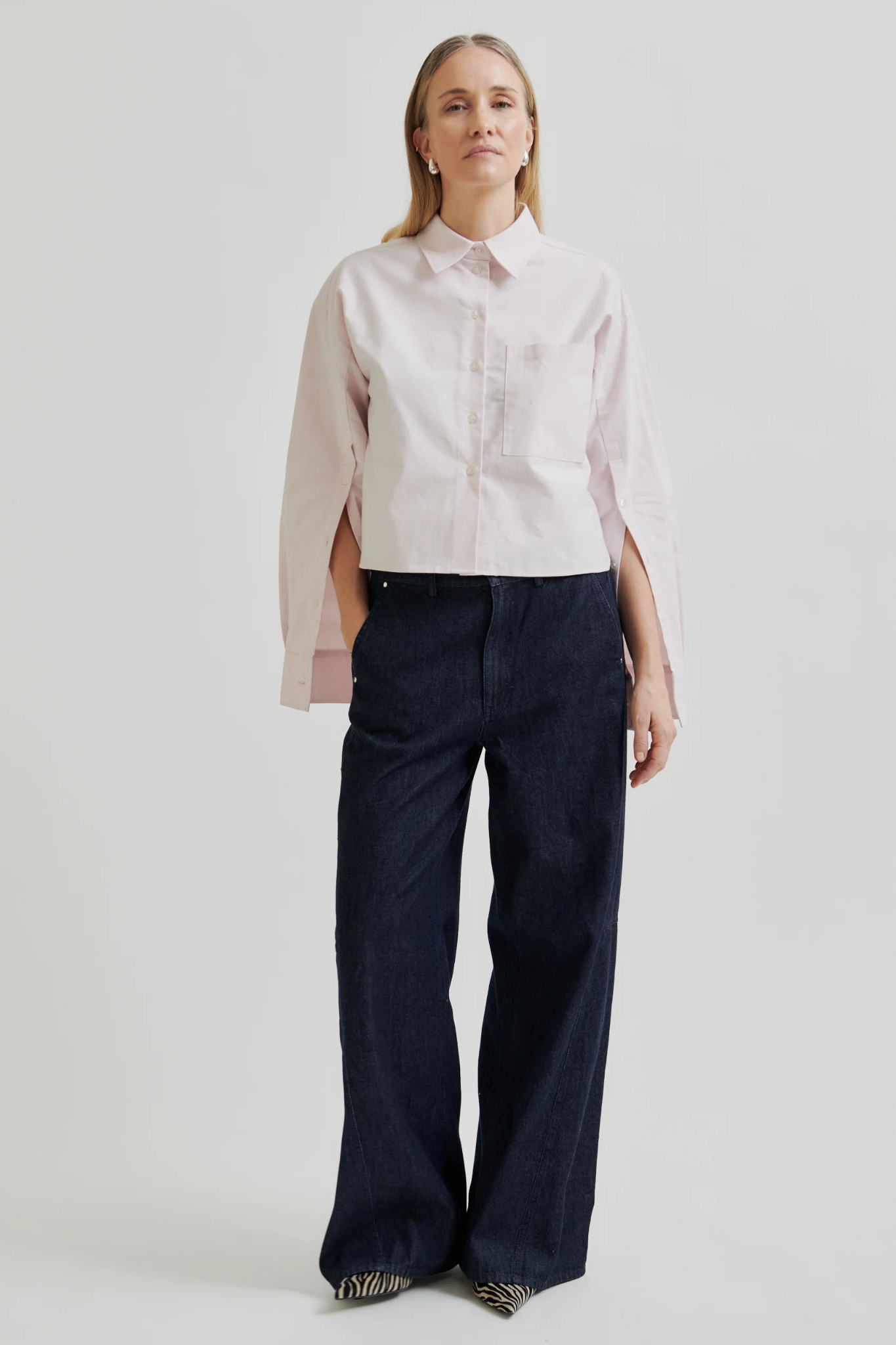 BAULO SLIT SHIRT - MAUVE MORN