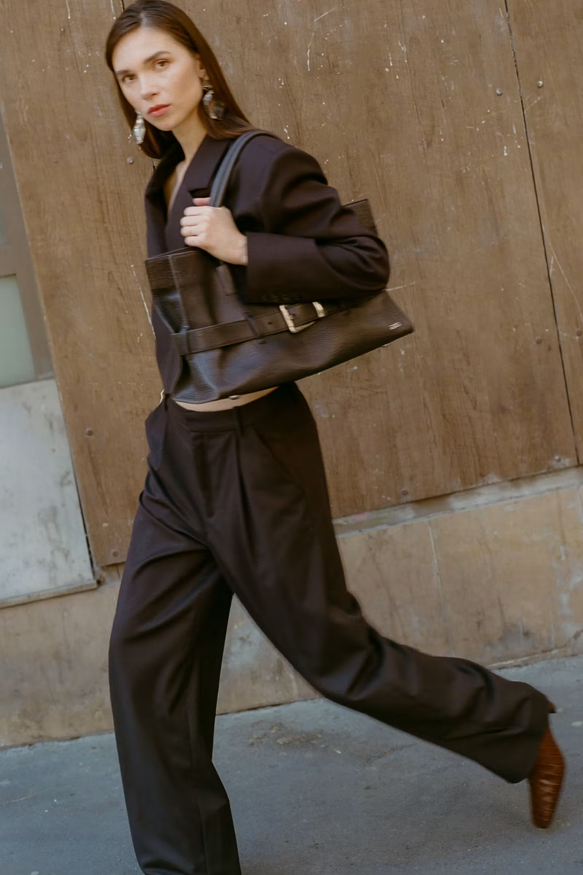 LAVANA HW PANTS - BROWN CHECK
