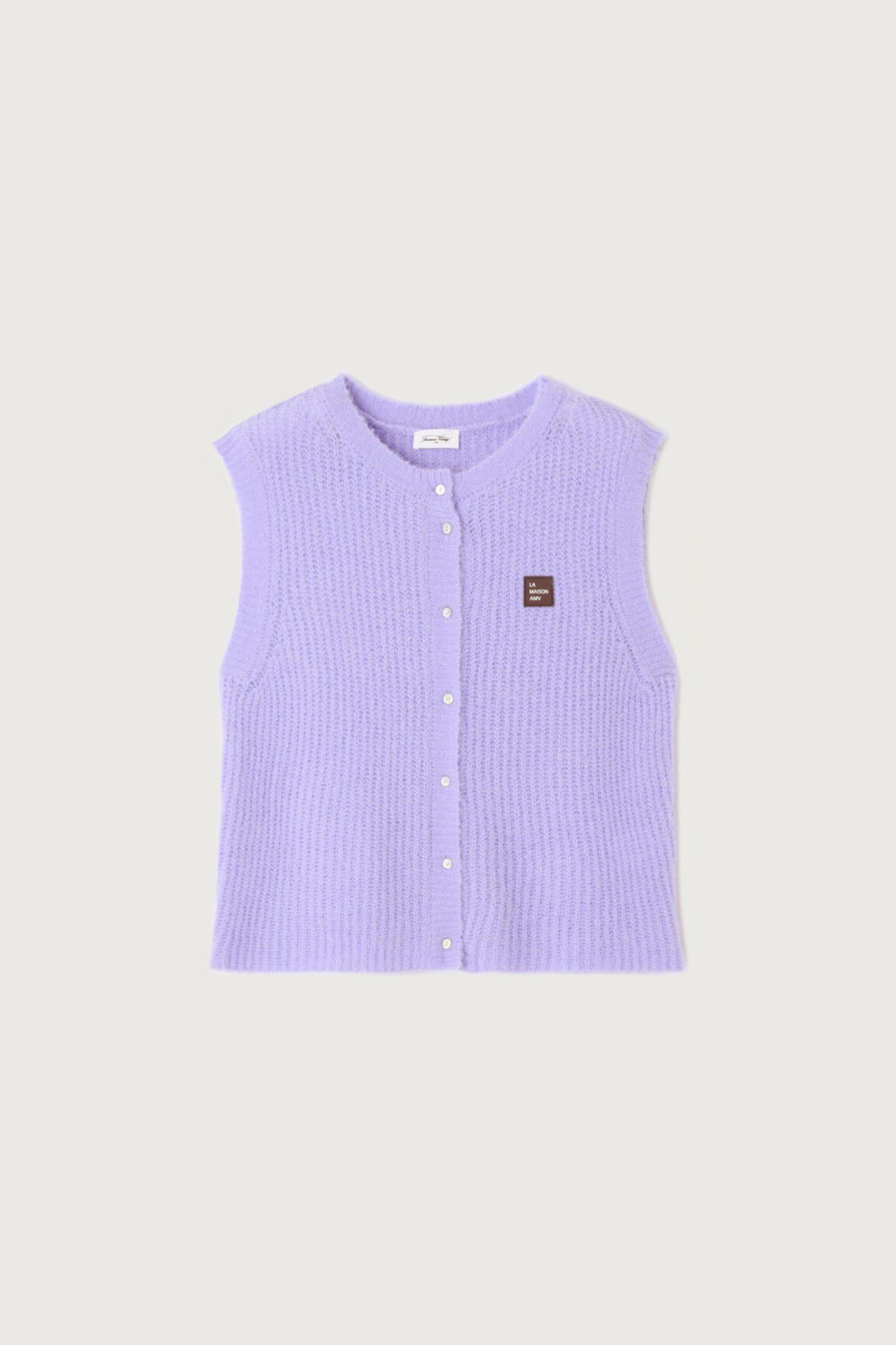EAST CARDIGAN - PASTEL LAVENDER MELANGE