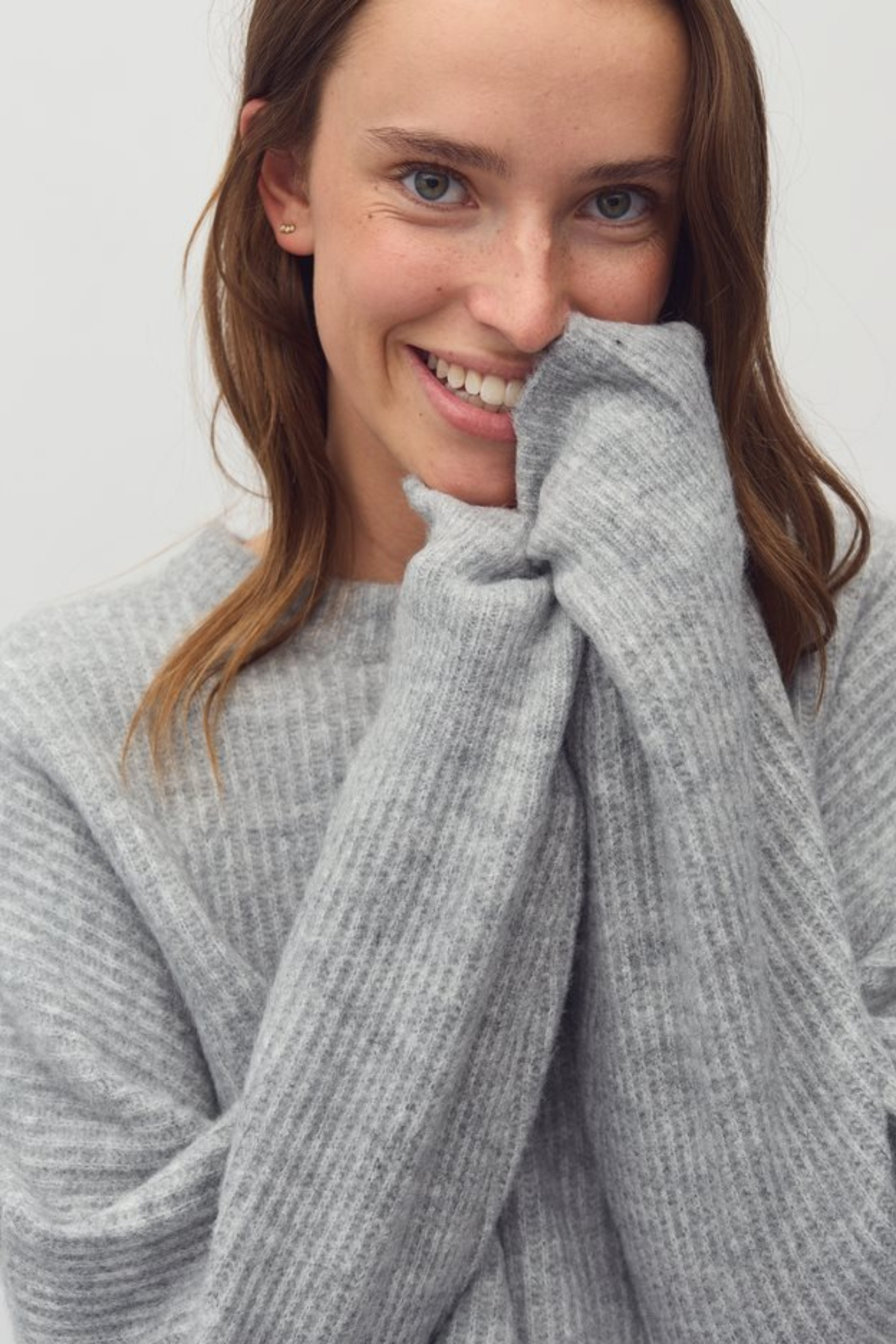 GILLIAN SHYLA KNIT - LIGHT GREY MELANGE