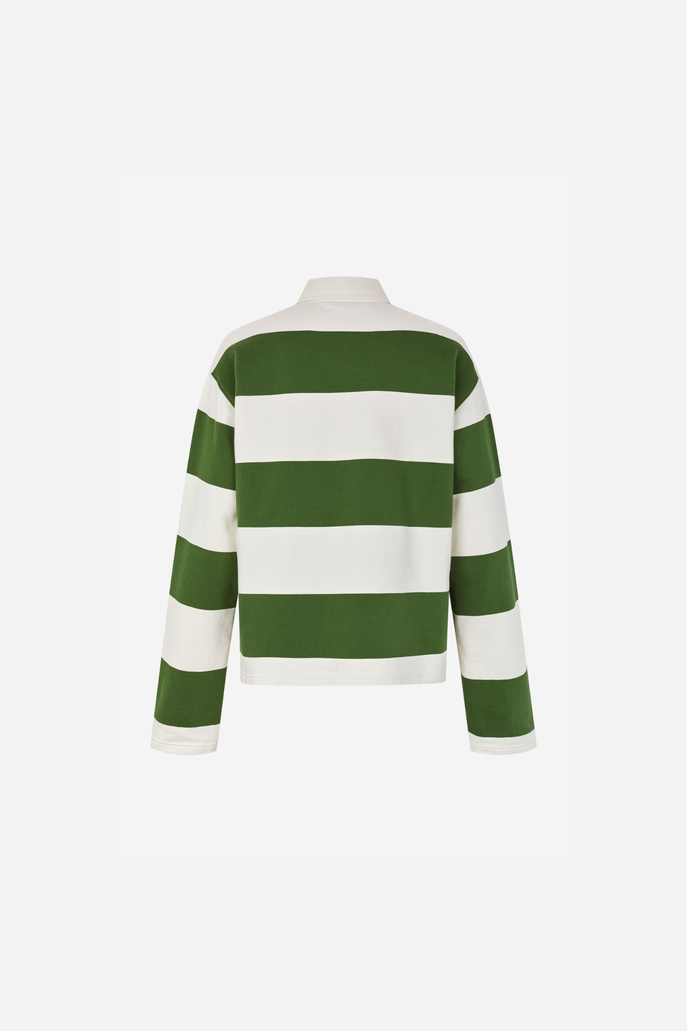 TOUR LS POLO - CHIVE GARDENIA STRIPE