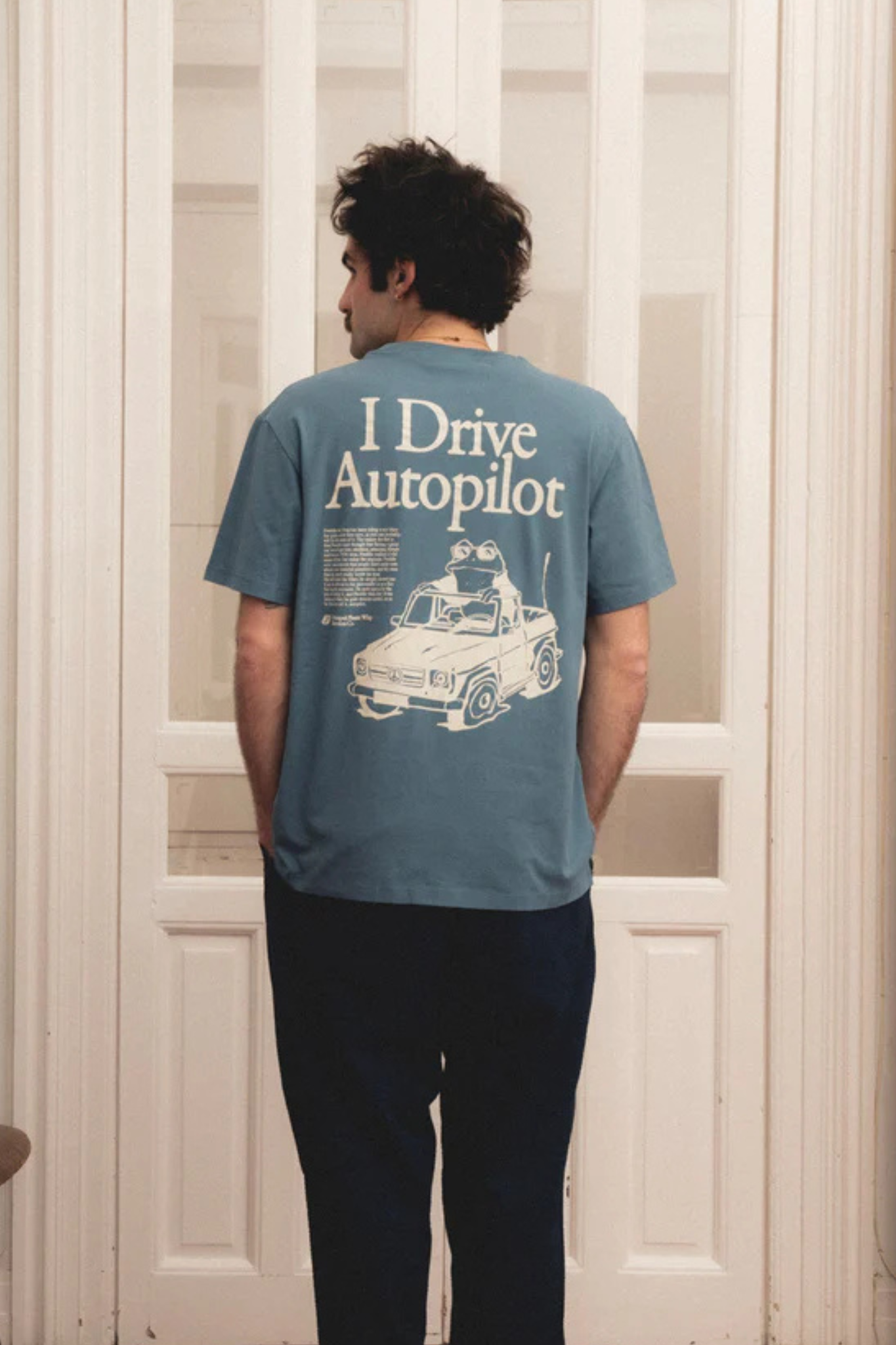 AUTOPILOT T-SHIRT - STEEL BLUE